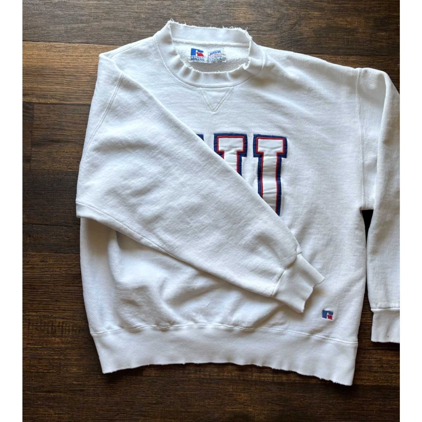 Russell Athletic VINTAGE Russell Athletic Men's Sweatshirt White Gonzaga L College NCAA USA West Crew Neck Pullover Logo Graphic Print Size US L / EU 52-54 / 3 - 6 Thumbnail