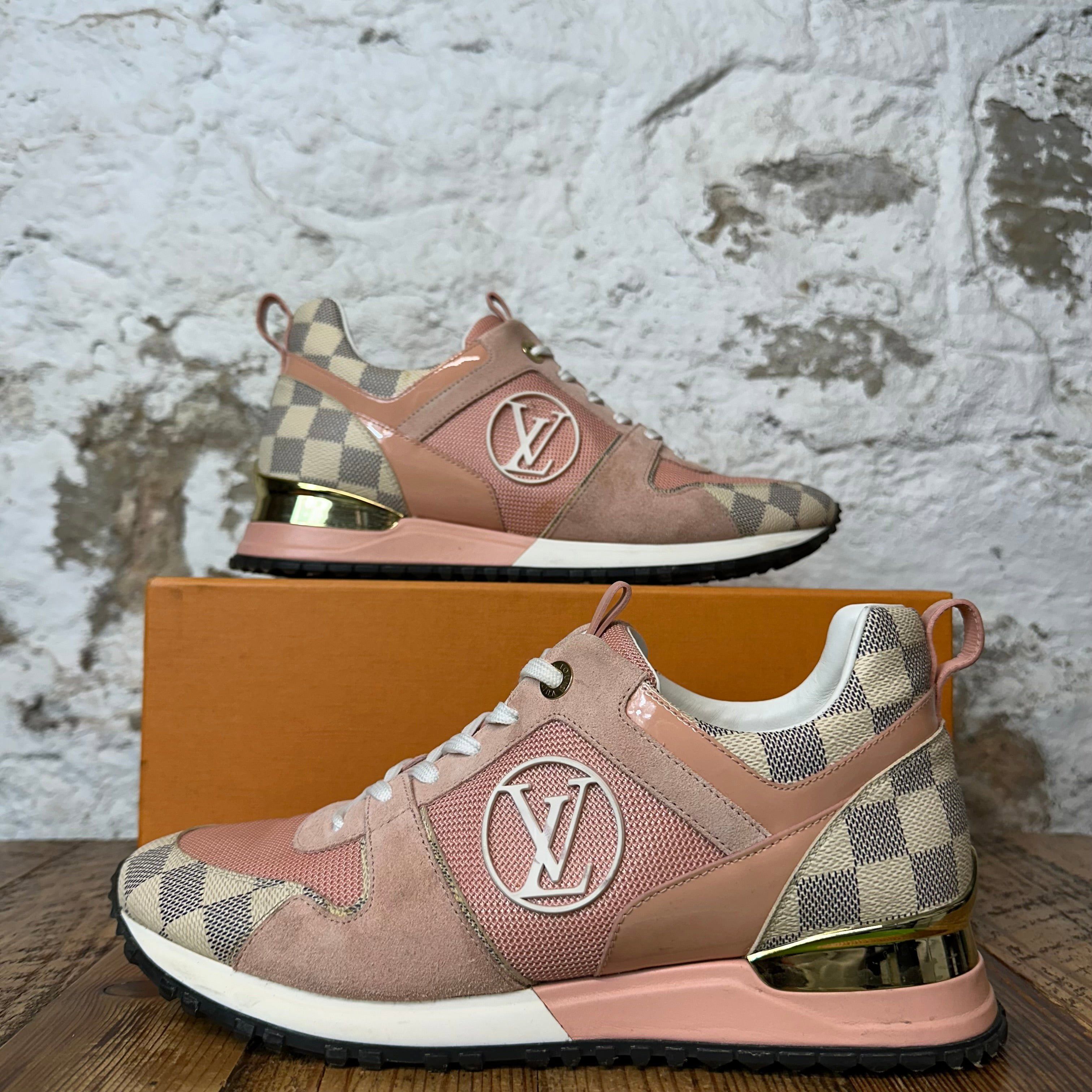Louis Vuitton Louis Vuitton Damier Pink Suede Runaway Sneaker Sz 7 (40) Size US 7 / EU 40 - 1 Thumbnail
