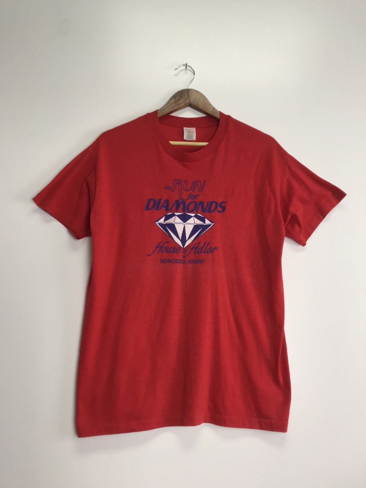 Vintage Vintage 80s Run for Diamonds tee Size US XL / EU 56 / 4 - 1 Thumbnail