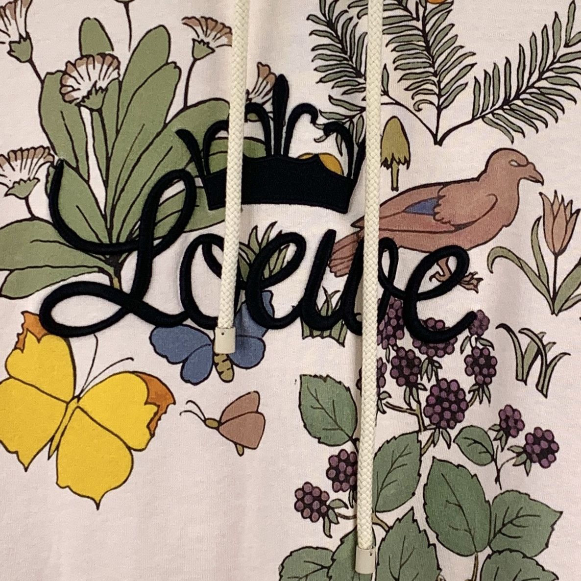 Loewe Loewe Floral Logo Hoodie Pink (S) Size S / US 4 / IT 40 - 6 Thumbnail
