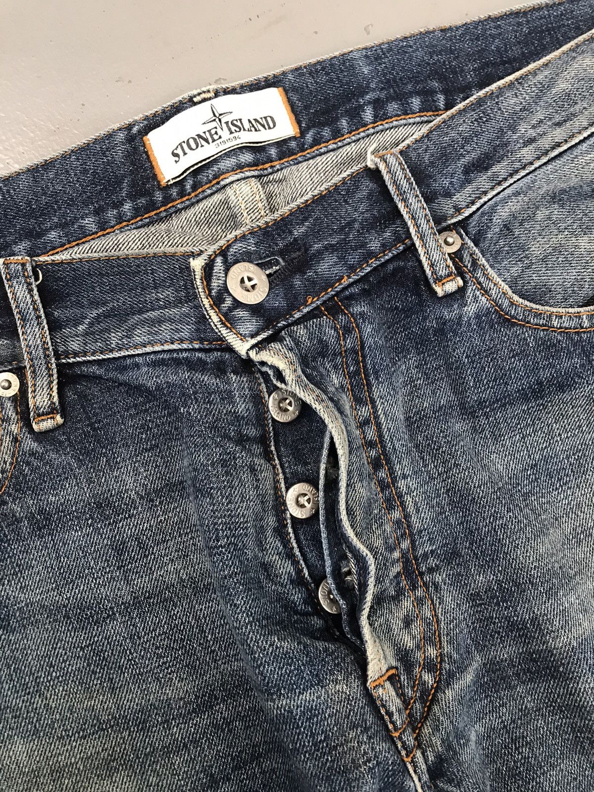 Stone Island × Vintage Vintage stone island distressed straight fit denim Size US 38 / EU 54 - 7 Thumbnail
