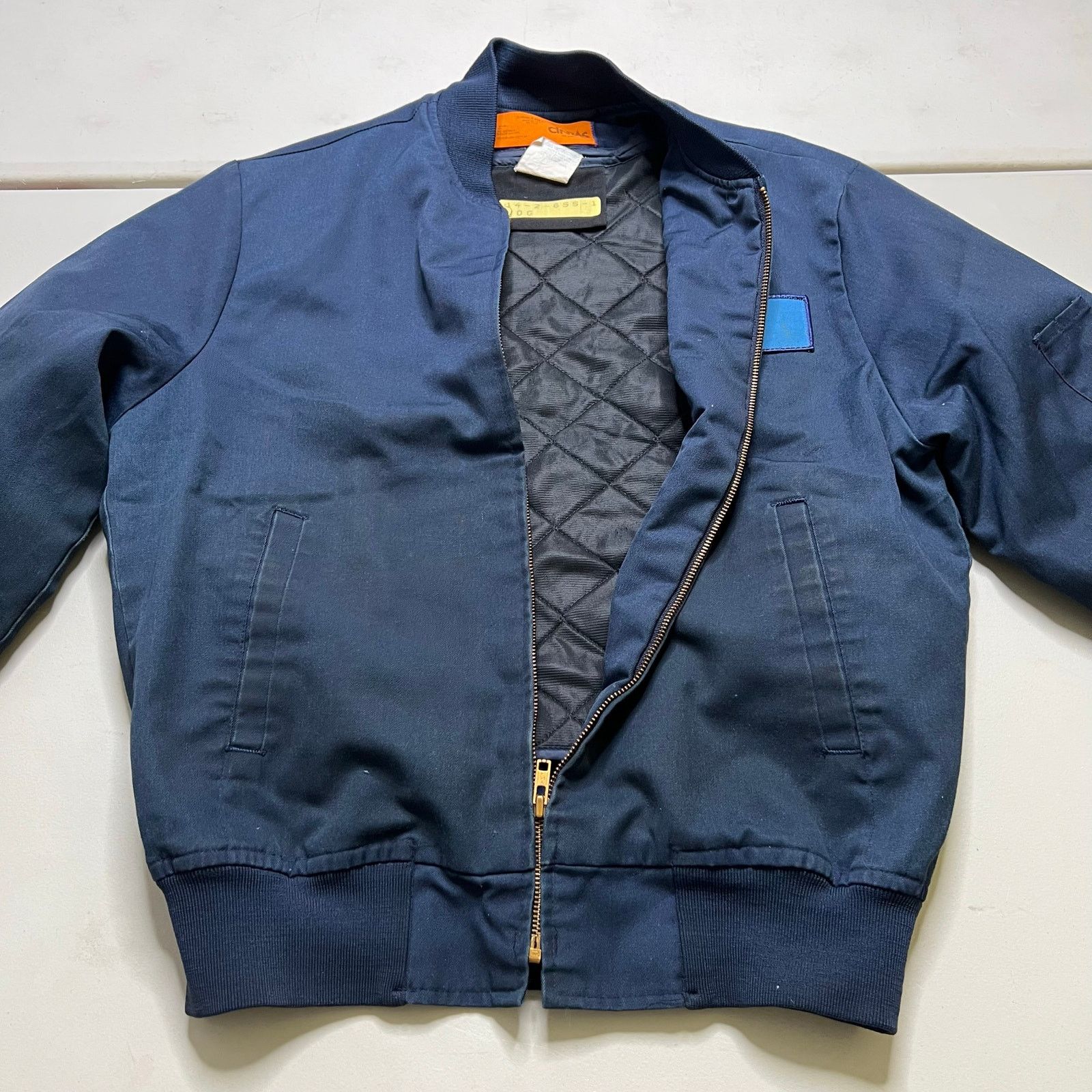 Cintas Vintage 1980s Cintas Chevron Work Jacket Quilted Lined M Size US M / EU 48-50 / 2 - 11 Thumbnail
