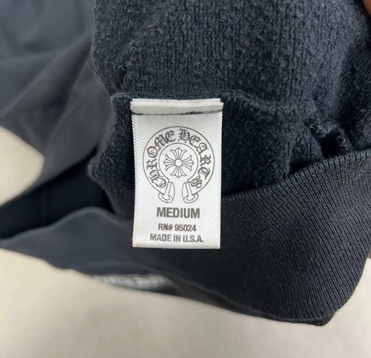Chrome Hearts Chrome Hearts Zip-Up Hoodie with Black Cross Print Size US M / EU 48-50 / 2 - 5 Thumbnail
