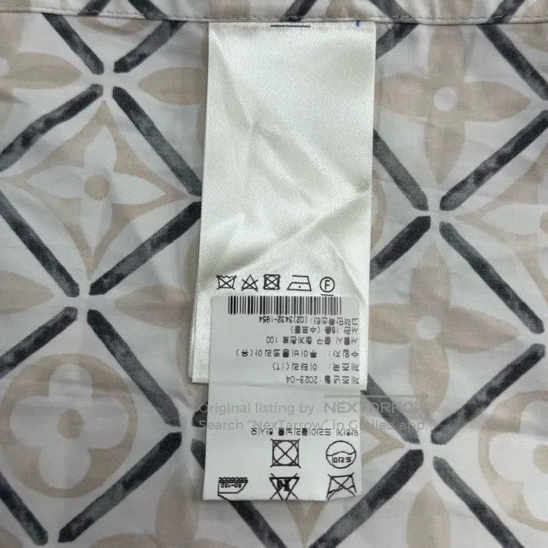 Louis Vuitton Louis Vuitton Beige shirt with full logo shirt Size XS / US 0-2 / IT 36-38 - 6 Thumbnail