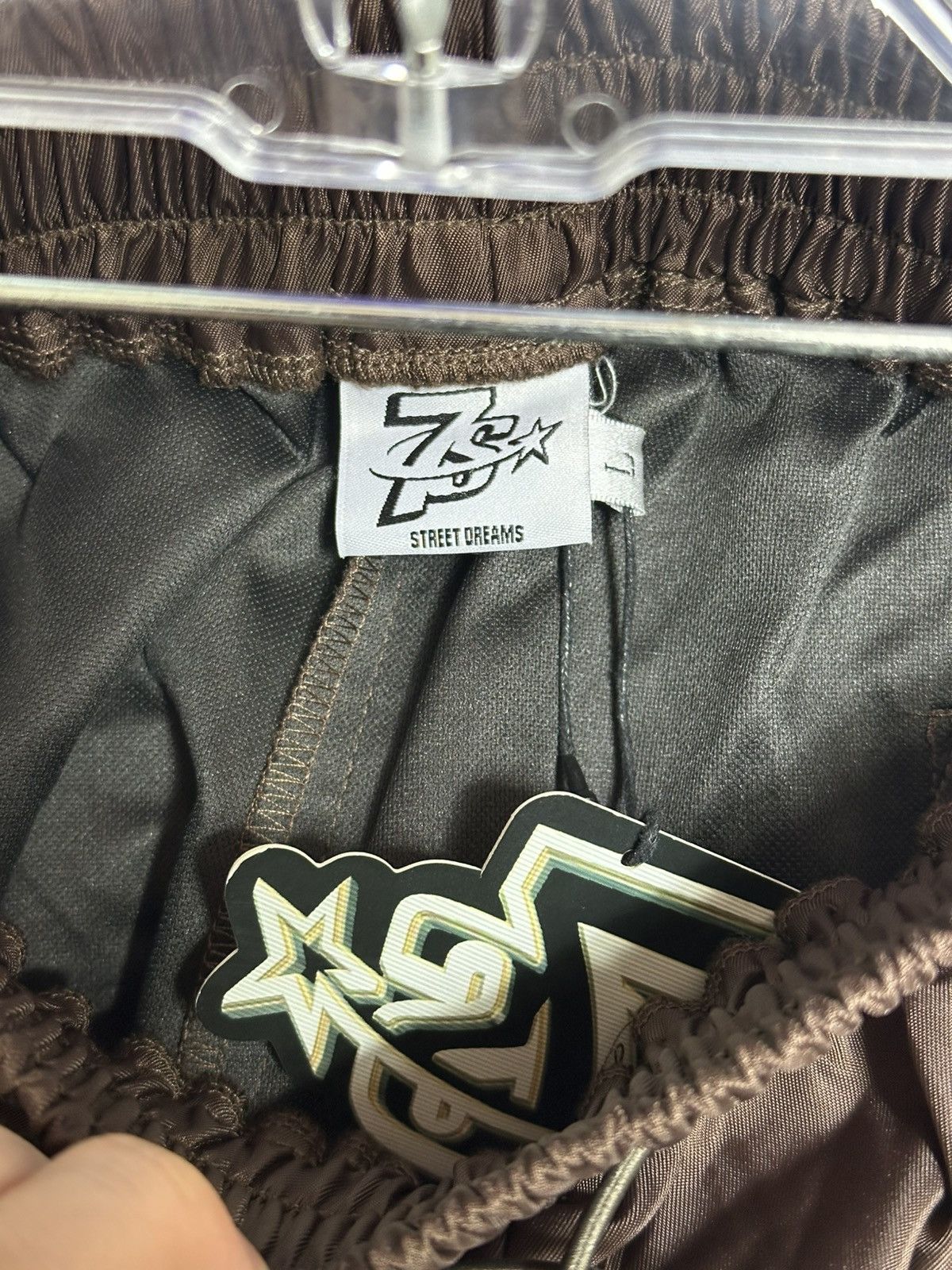 TRIPLE SEVENS Triple Sevens Brown Nylon Button Shorts Size US 32 / EU 48 - 5 Thumbnail