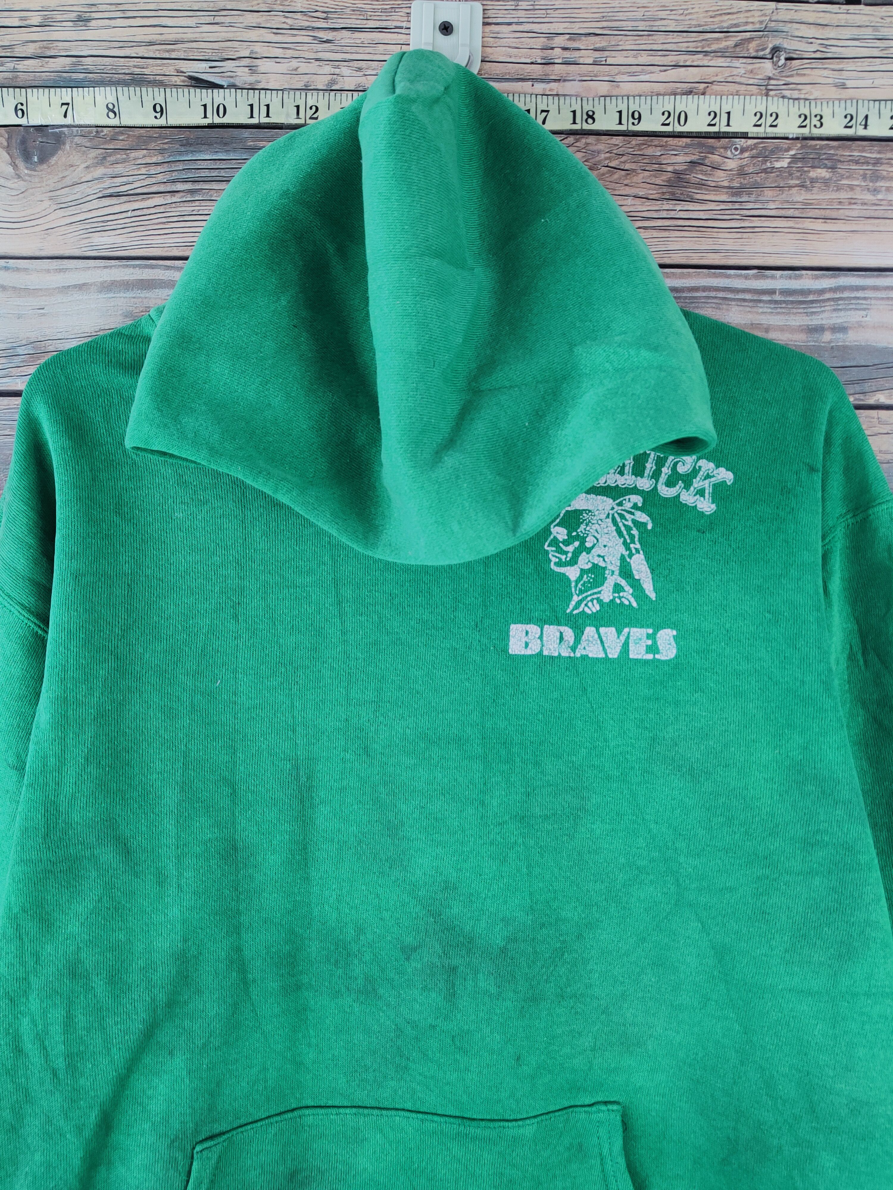 Majestic Vintage Faded Majestic Green Hoodie Sweatshirts Size US M / EU 48-50 / 2 - 2 Thumbnail