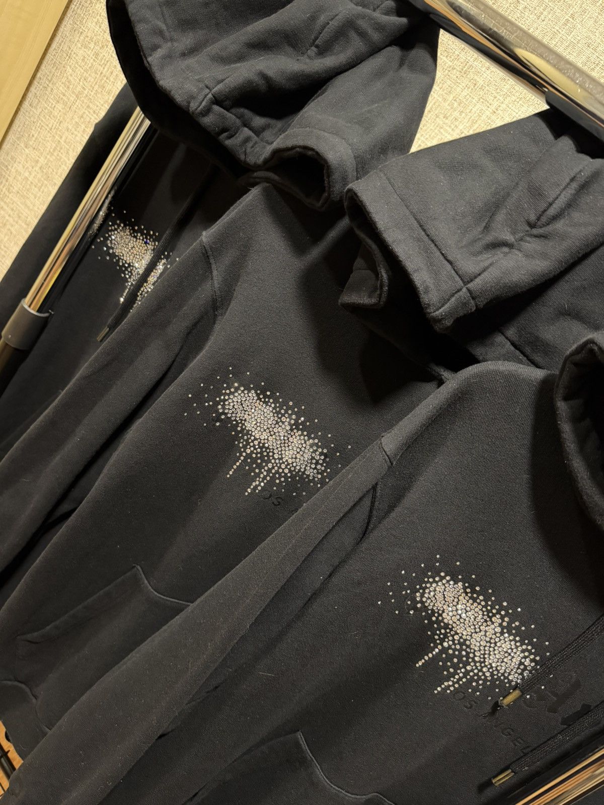Palm Angels PALM ANGELS RHINESTONE SPRAYED HOODIE read the description Size US M / EU 48-50 / 2 - 4 Thumbnail