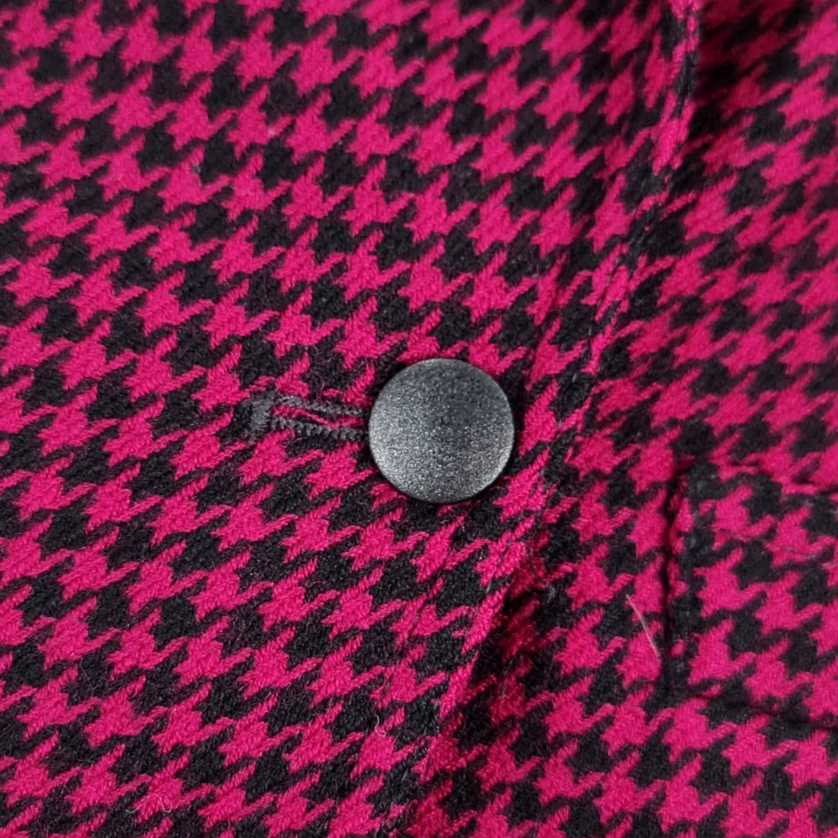 Vintage Loretta Bloom Womens Blazer Purple 12 UK Houndstooth Wool Jacket Ireland Vintage Jacket Wool 100% Wool Regular Size XL / US 12-14 / IT 48-50 - 3 Thumbnail