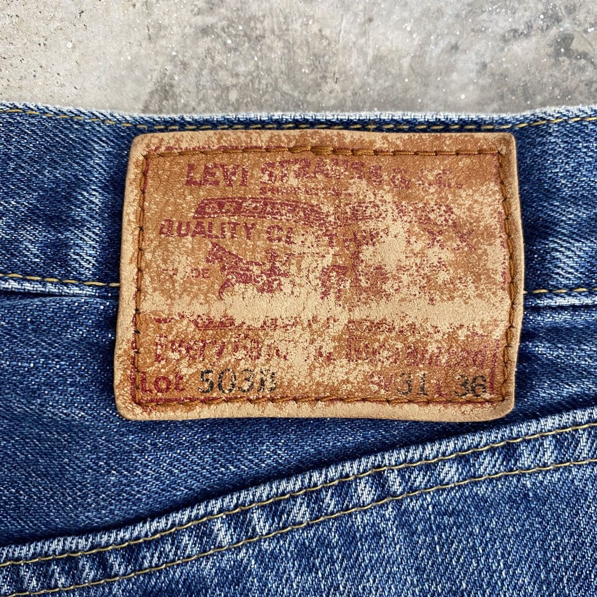 Levi's Vintage 90’s Levis 503B Big E Faded Blue Selvedge LVC Jeans Size US 30 / EU 46 - 15 Thumbnail