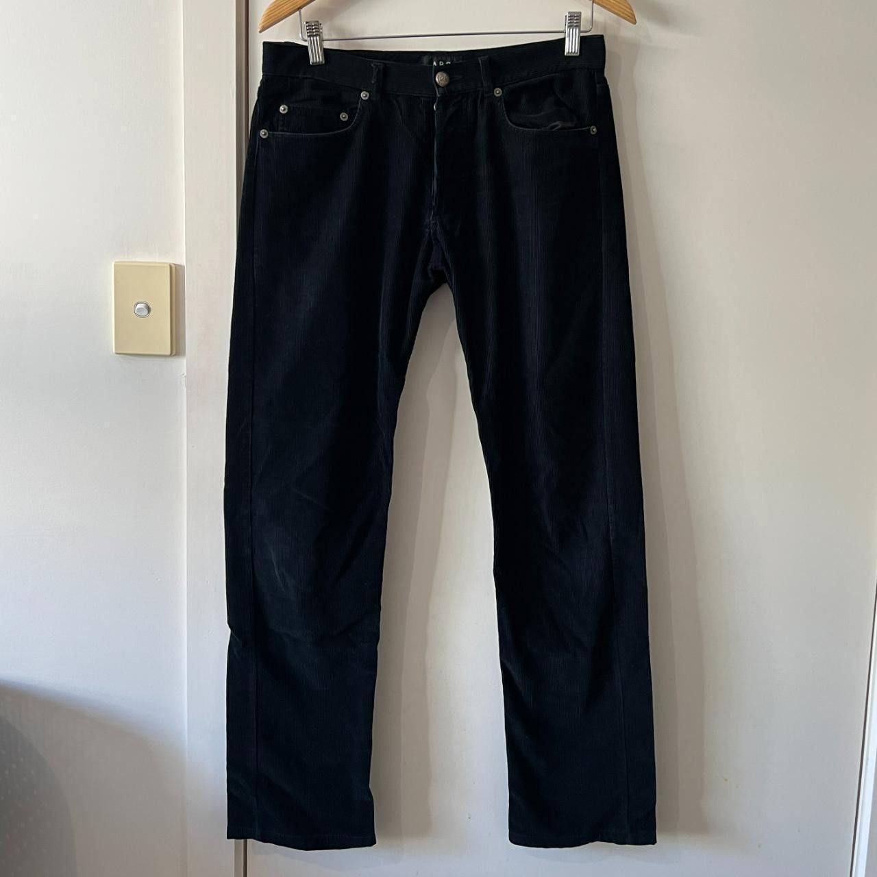 Image of A P C Vintage Corduroy Jeans New Petit Standard Black Apc, Men's (Size 30)