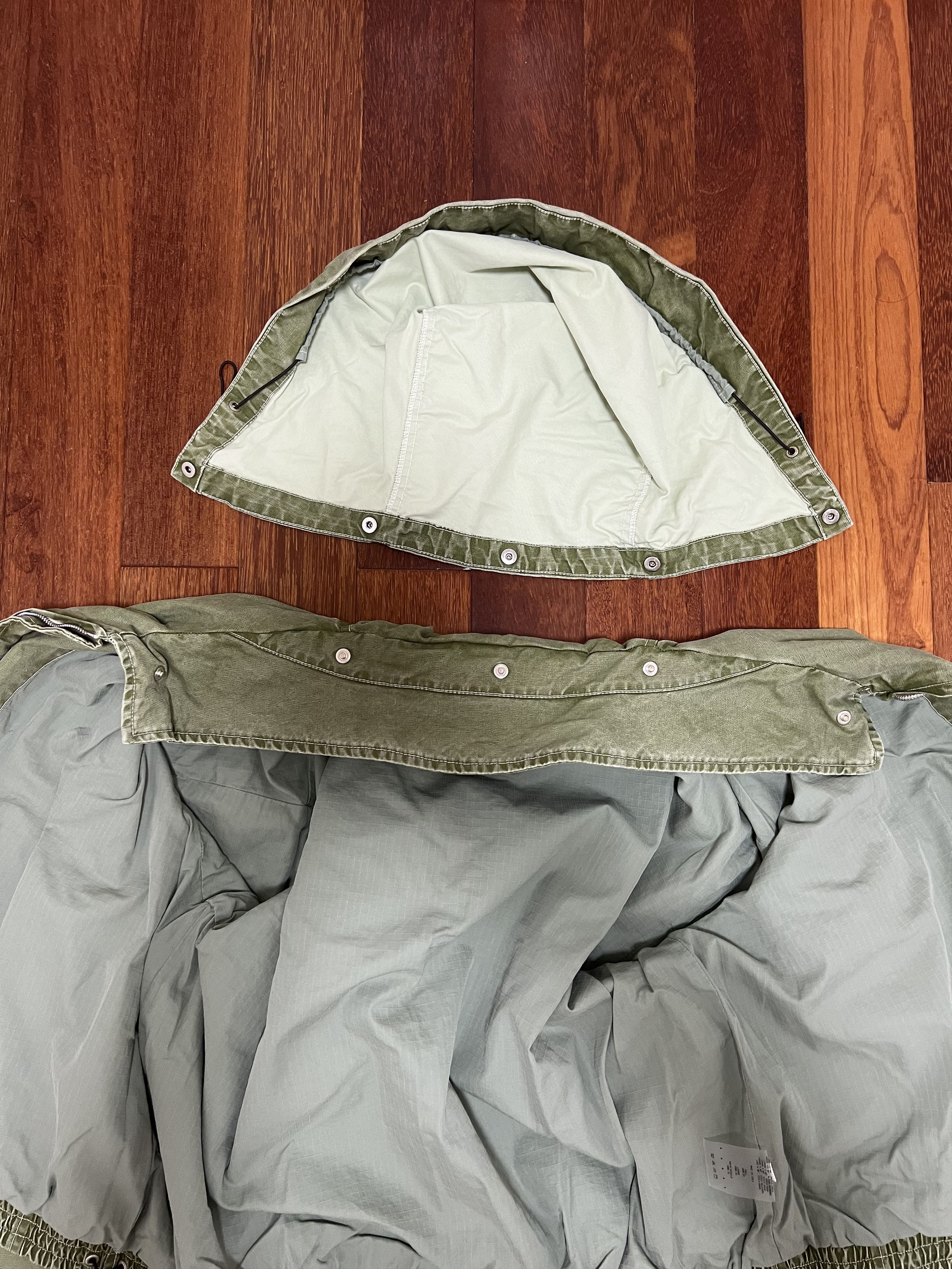 Arnar Mar Jonsson 💚 SS23 Ranra/Arnar Mar Jonsson Purs Hooded Jacket Oil Green Size US L / EU 52-54 / 3 - 12 Thumbnail