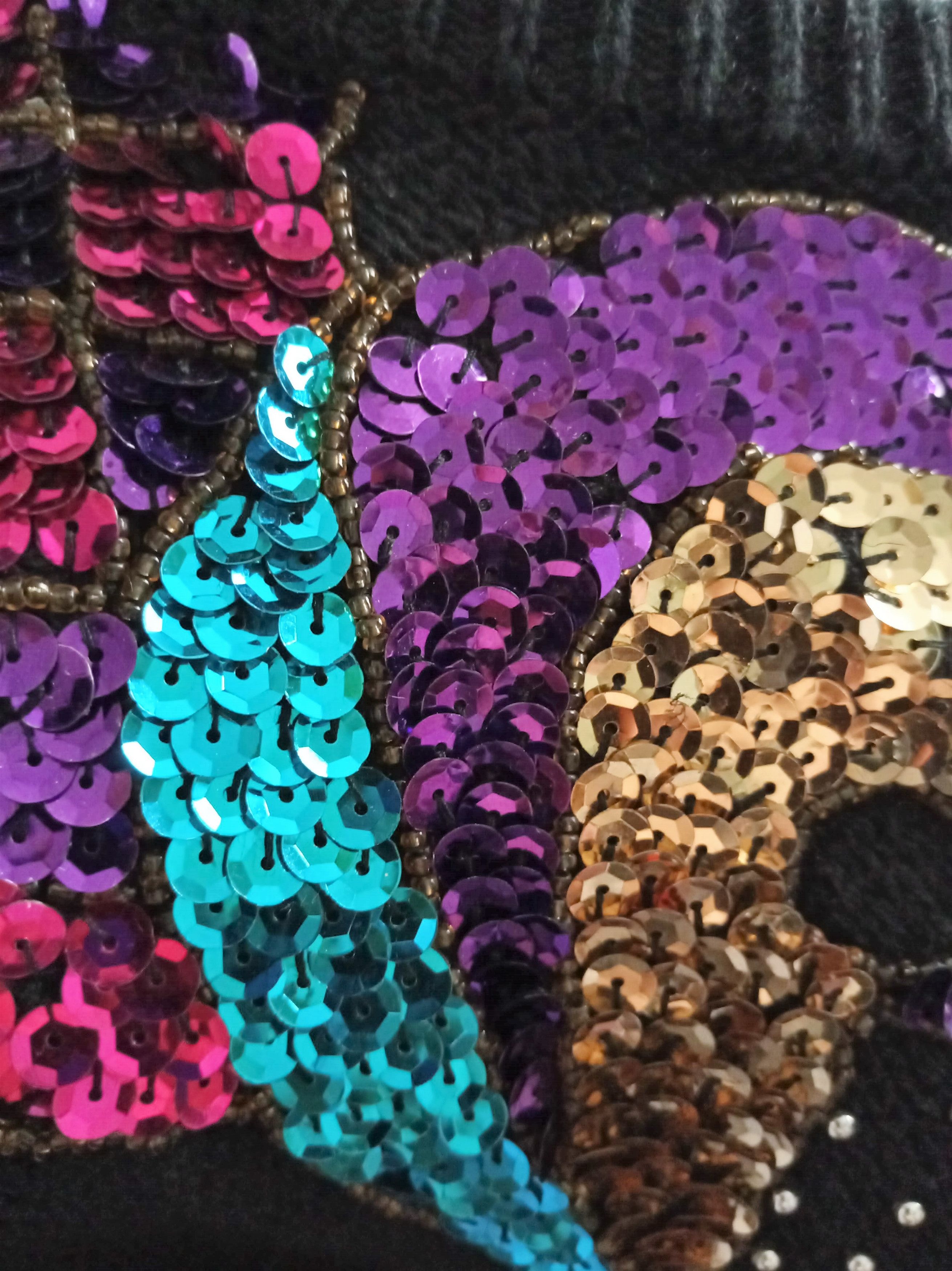 Vintage Unisex True Vintage Sequin Sweater Size ONE SIZE - 17 Thumbnail