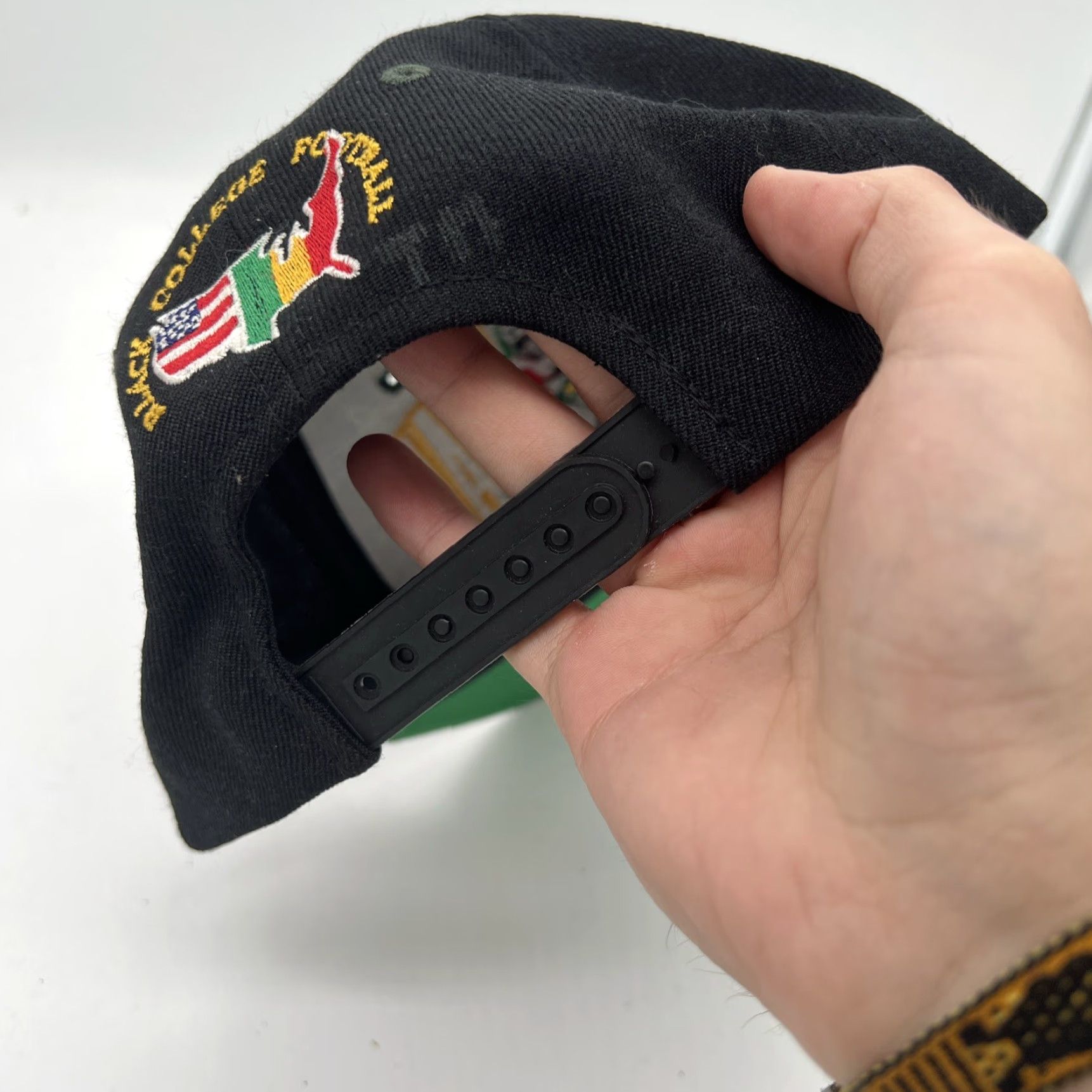 Vintage VINTAGE HaT Black College Football Hat 1992 Centennial NOS 90s Snapback Cap Adjustible/ Adjustable Size ONE SIZE - 7 Thumbnail