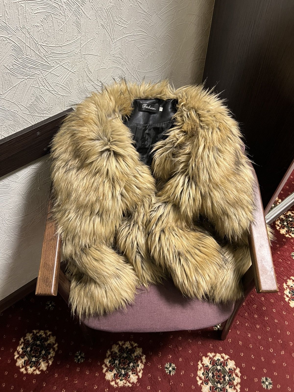 If Six Was Nine VINTAGE FAUX FUR COAT DESIGNER JACKET JAPAN STYLE CASUAL 90s Size S / US 4 / IT 40 - 8 Thumbnail