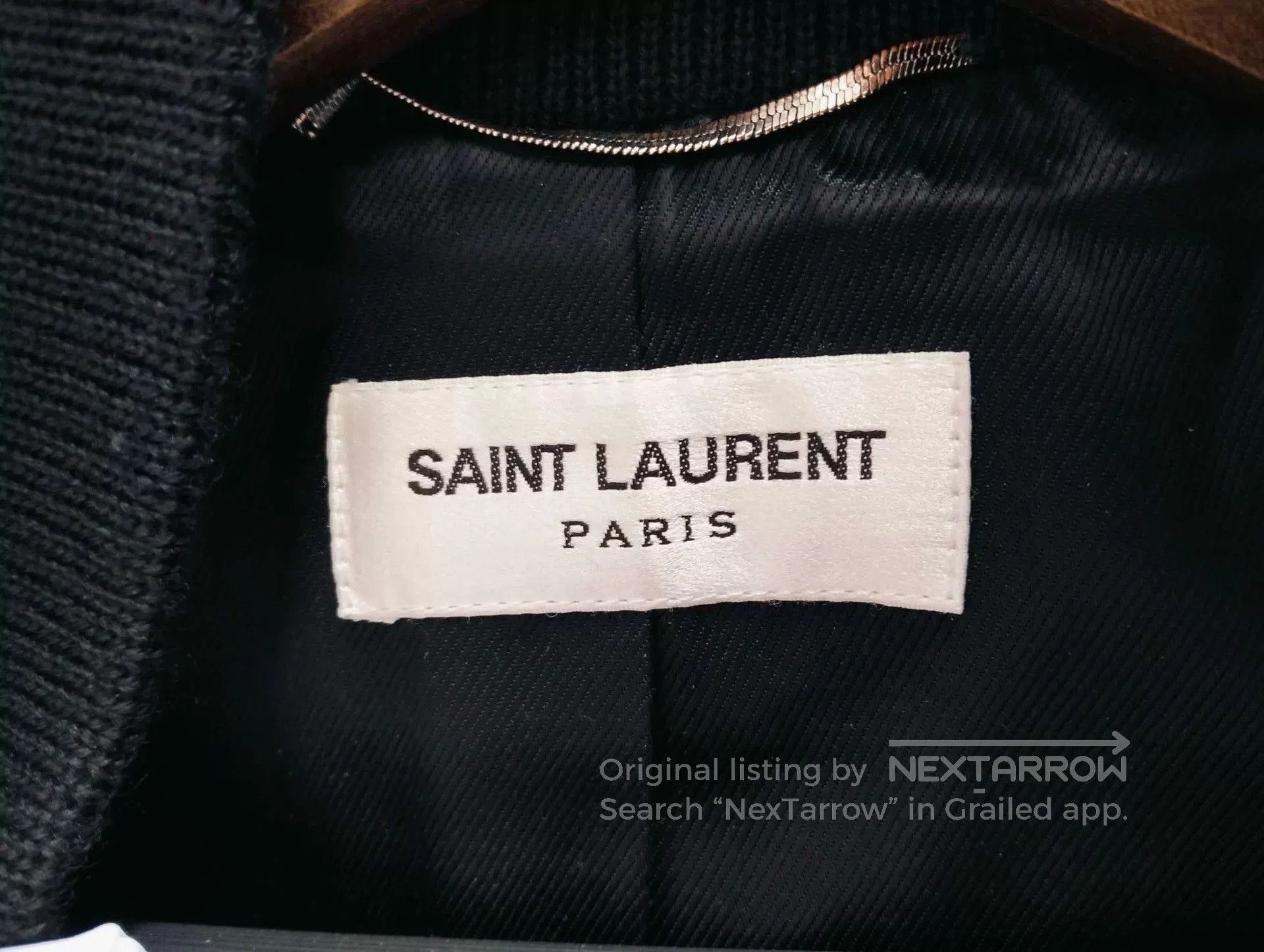 Saint Laurent Paris Saint Laurent Teal Baseball Jacket. Size US S / EU 44-46 / 1 - 3 Thumbnail