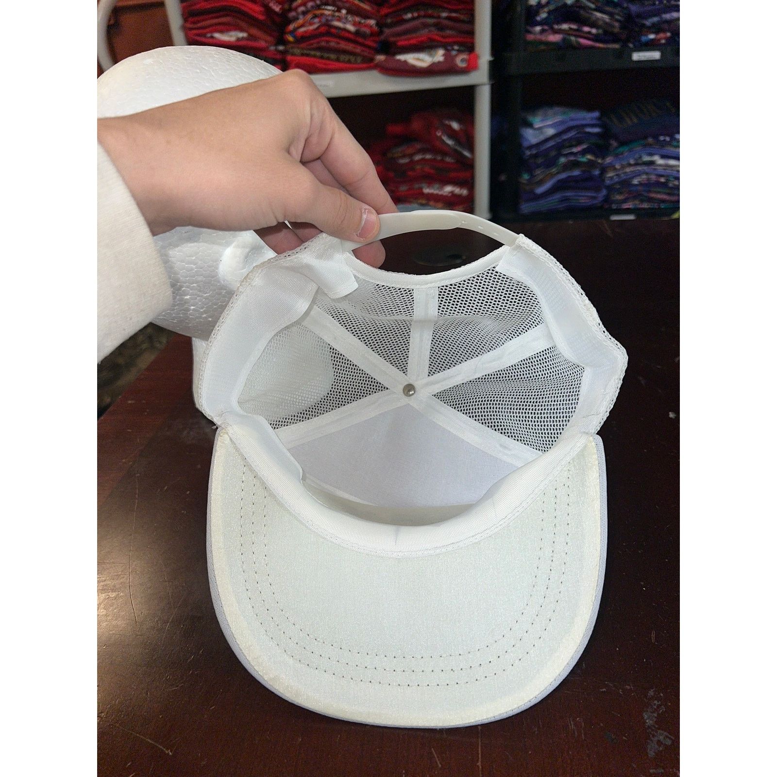 Vintage Vintage Korea Lettering Hat White Black Symbol Snapback VTG Size ONE SIZE - 8 Thumbnail