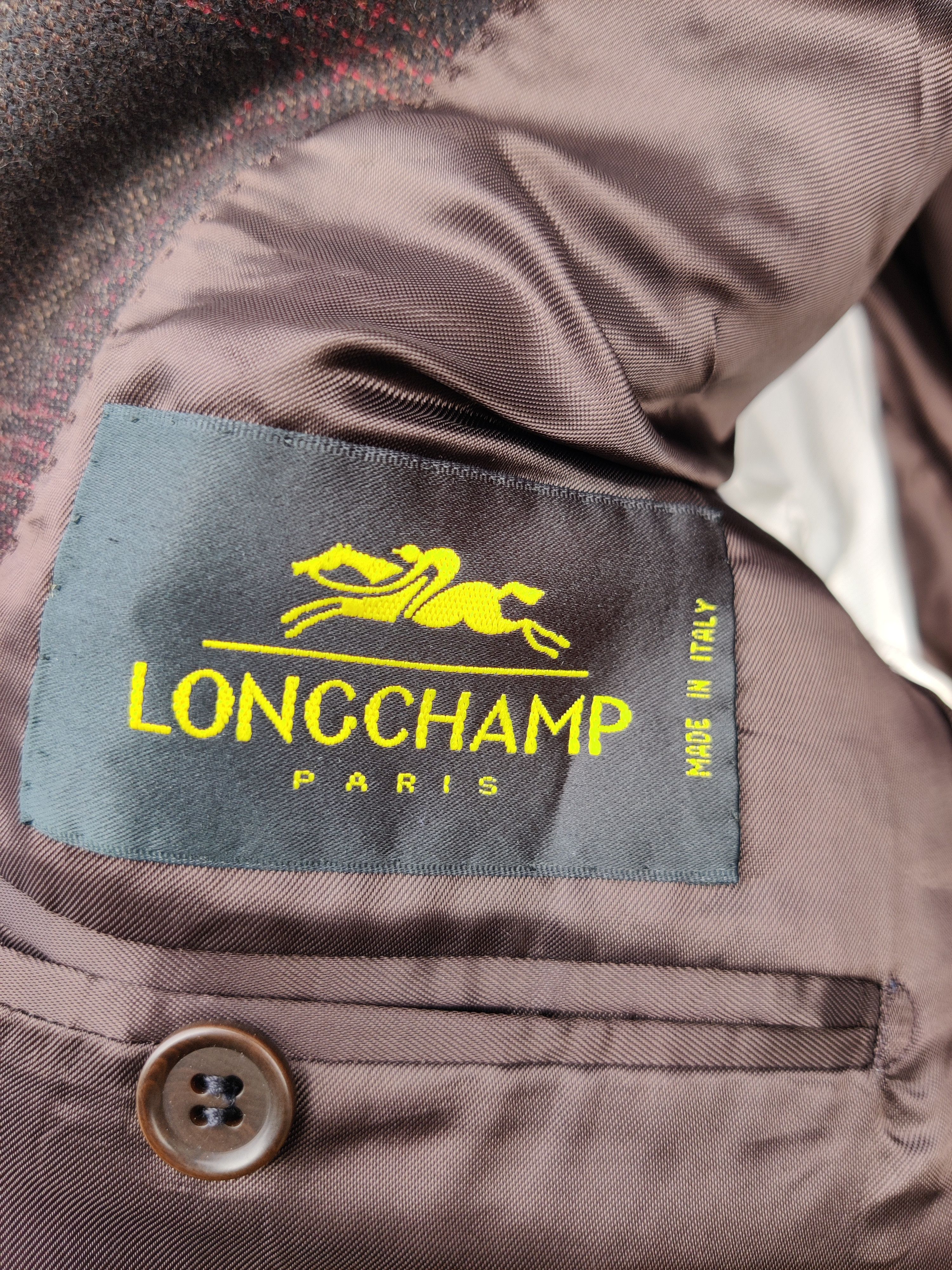 Longchamp Vintage Ormezzano Longchamp Virgin Wool Designer Coat Size 48R - 5 Thumbnail