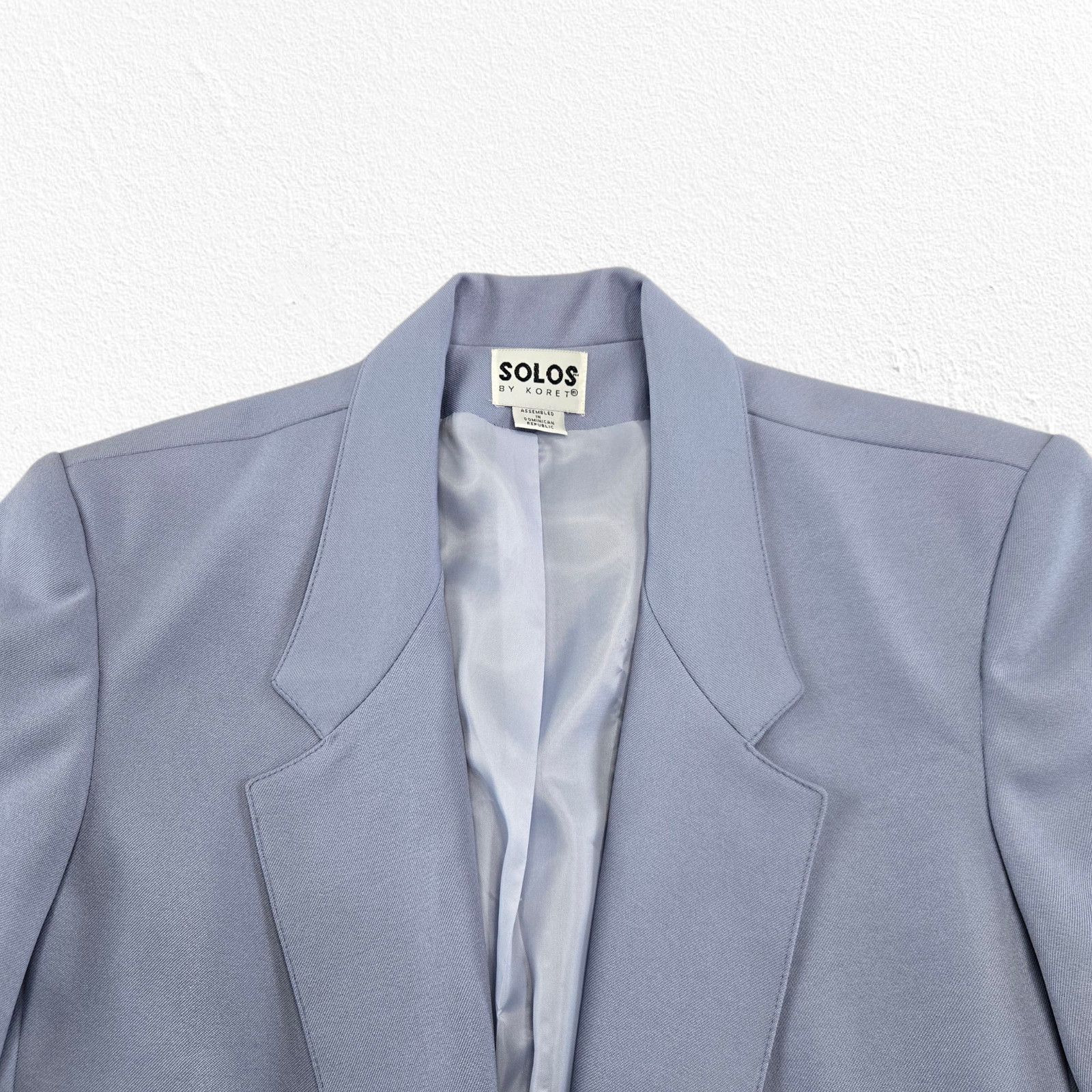 Vintage Vintage Blue Blazer Single Button Career Jacket Size 12 Size XL / US 12-14 / IT 48-50 - 4 Thumbnail