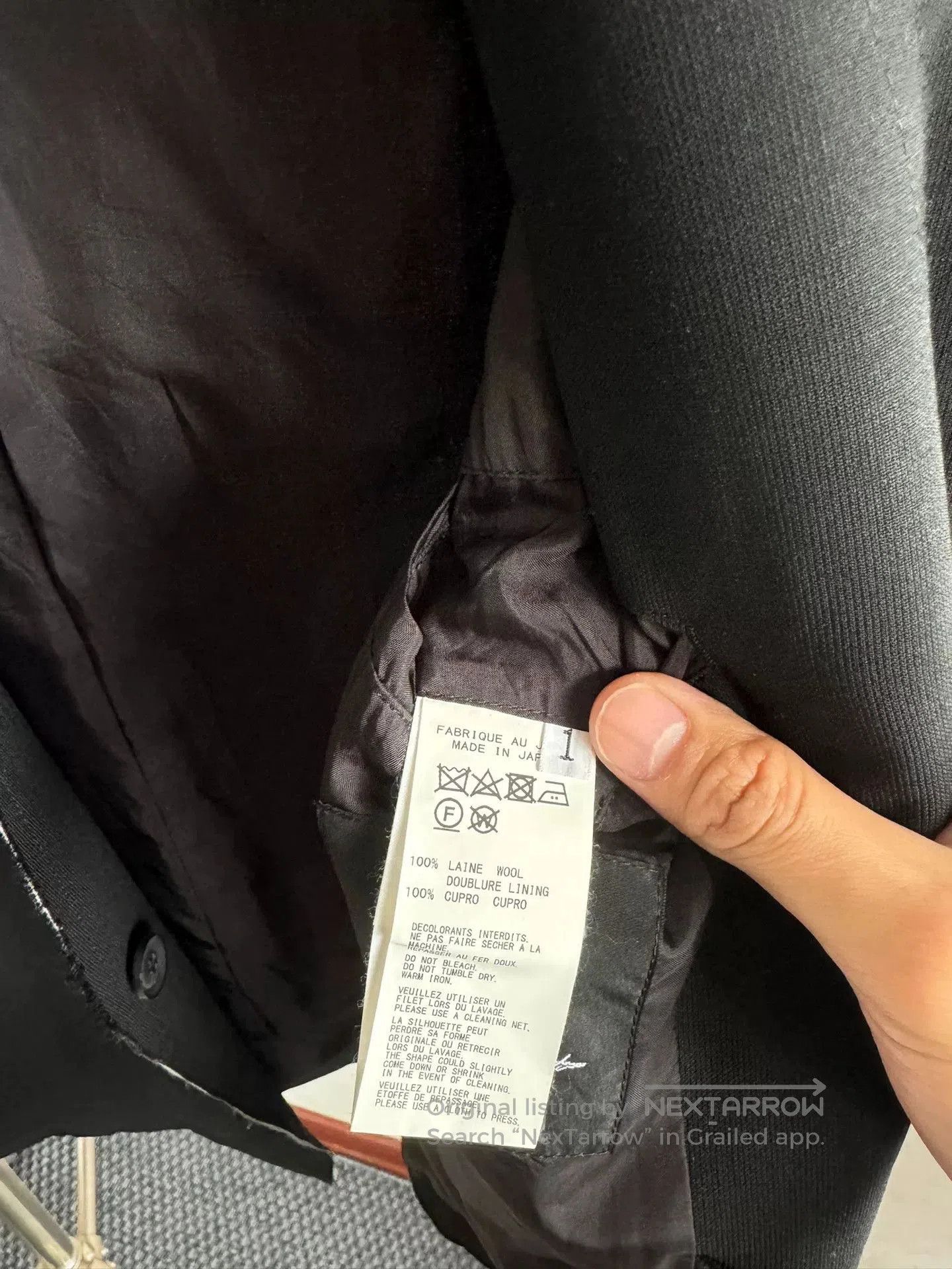Yohji Yamamoto Yohji Yamamoto 19AW Wool Collarless Blazer. Size US S / EU 44-46 / 1 - 5 Thumbnail