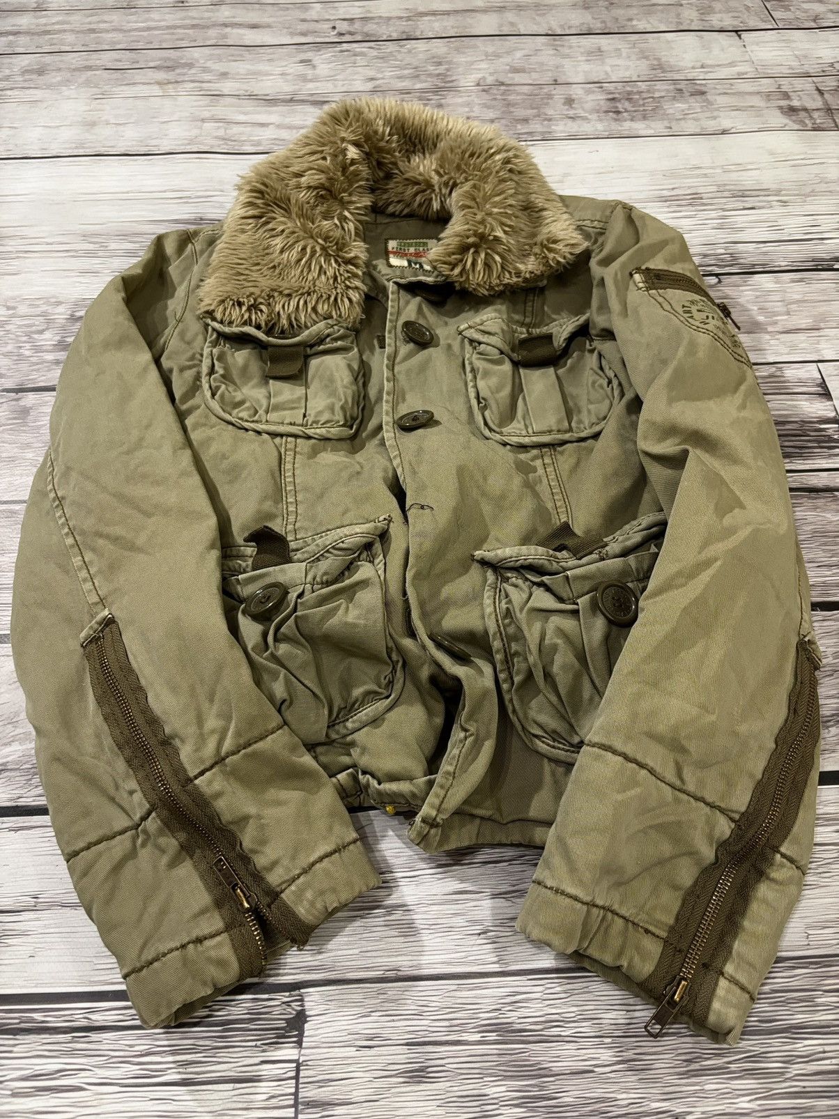 Hysteric Glamour × Japanese Brand Vintage Junya Balenciaga Style Classic Cargo Jacket 90s Size US S / EU 44-46 / 1 - 1 Thumbnail