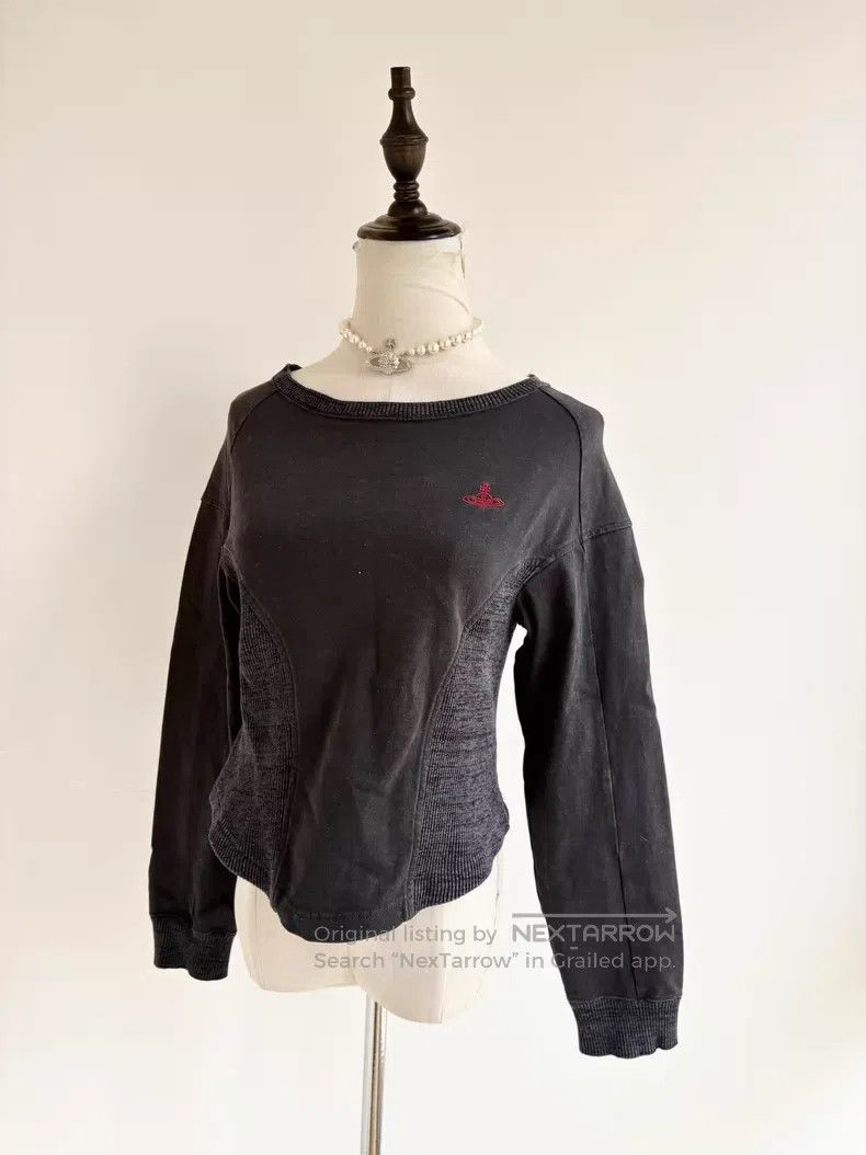 Vivienne Westwood Vivienne Westwood Vintage Grey Striped Saturn Hooded Sweat Size ONE SIZE - 2 Thumbnail