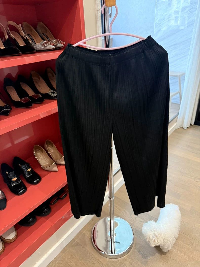 Issey Miyake issey miyake size:3 Black wide-leg pants 2505-Nextarrow Size 42" / US 20 - 3 Thumbnail