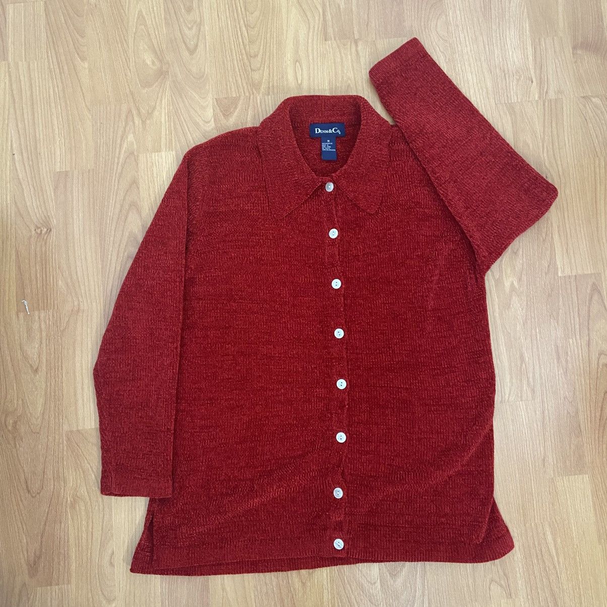 Denim & Co. Denim&Co. Red Cardigan Women’s Medium Size M / US 6-8 / IT 42-44 - 2 Thumbnail