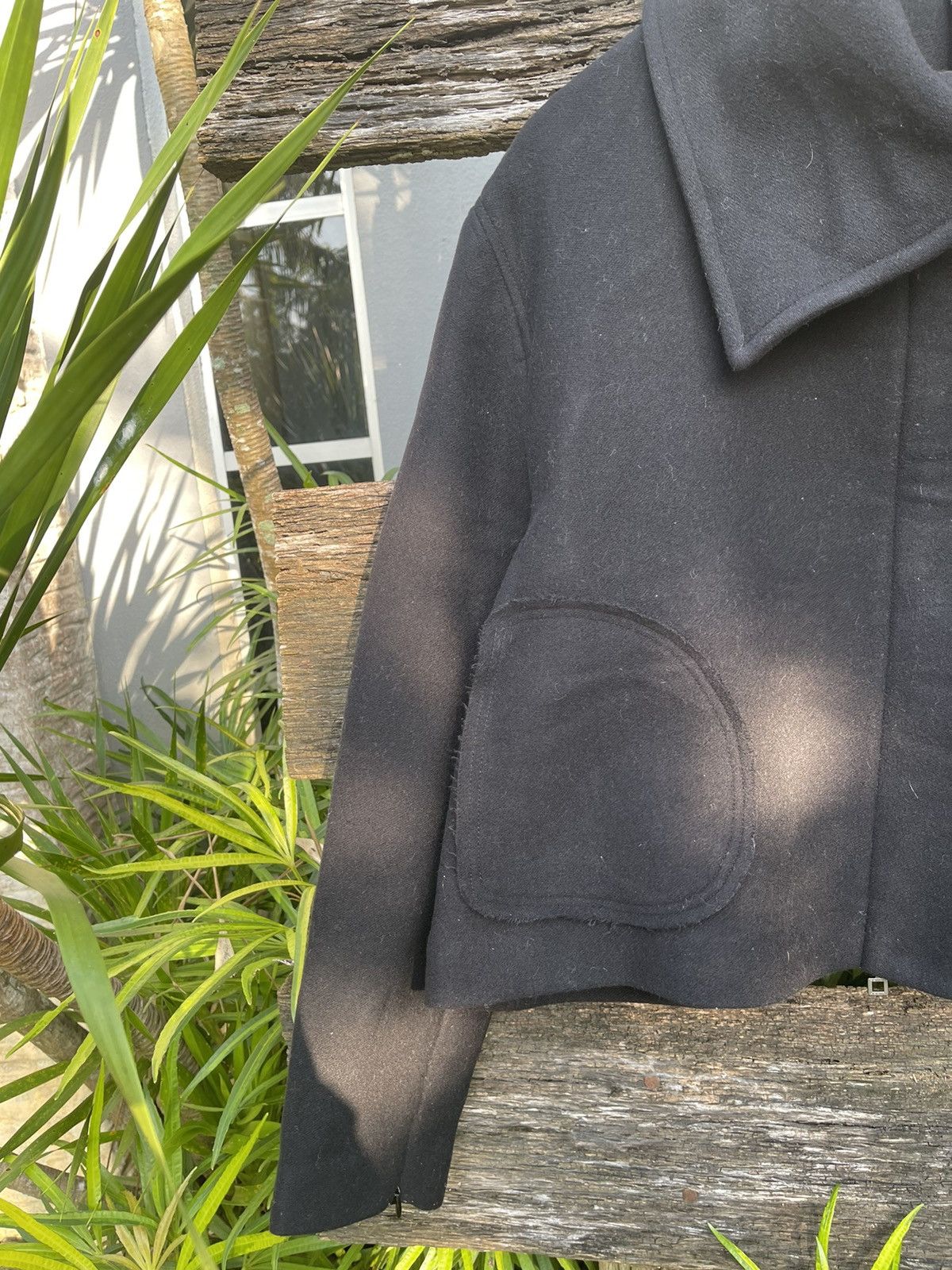 Sarah Pacini Sarah Pacini Cropped Wool Jacket - Made in Italy Size M / US 6-8 / IT 42-44 - 3 Thumbnail