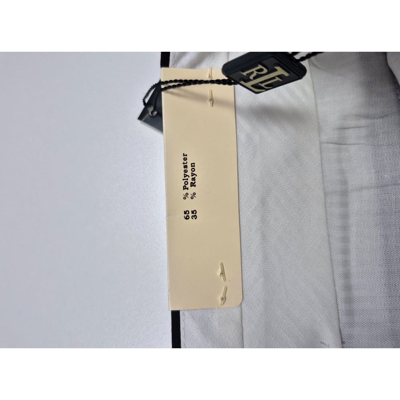 Ralph Lauren Lauren Ralph Lauren Dress Pants Mens 46 Waist Black Polyester Rayon Flat Front NWT Size US 30 / EU 46 - 4 Thumbnail