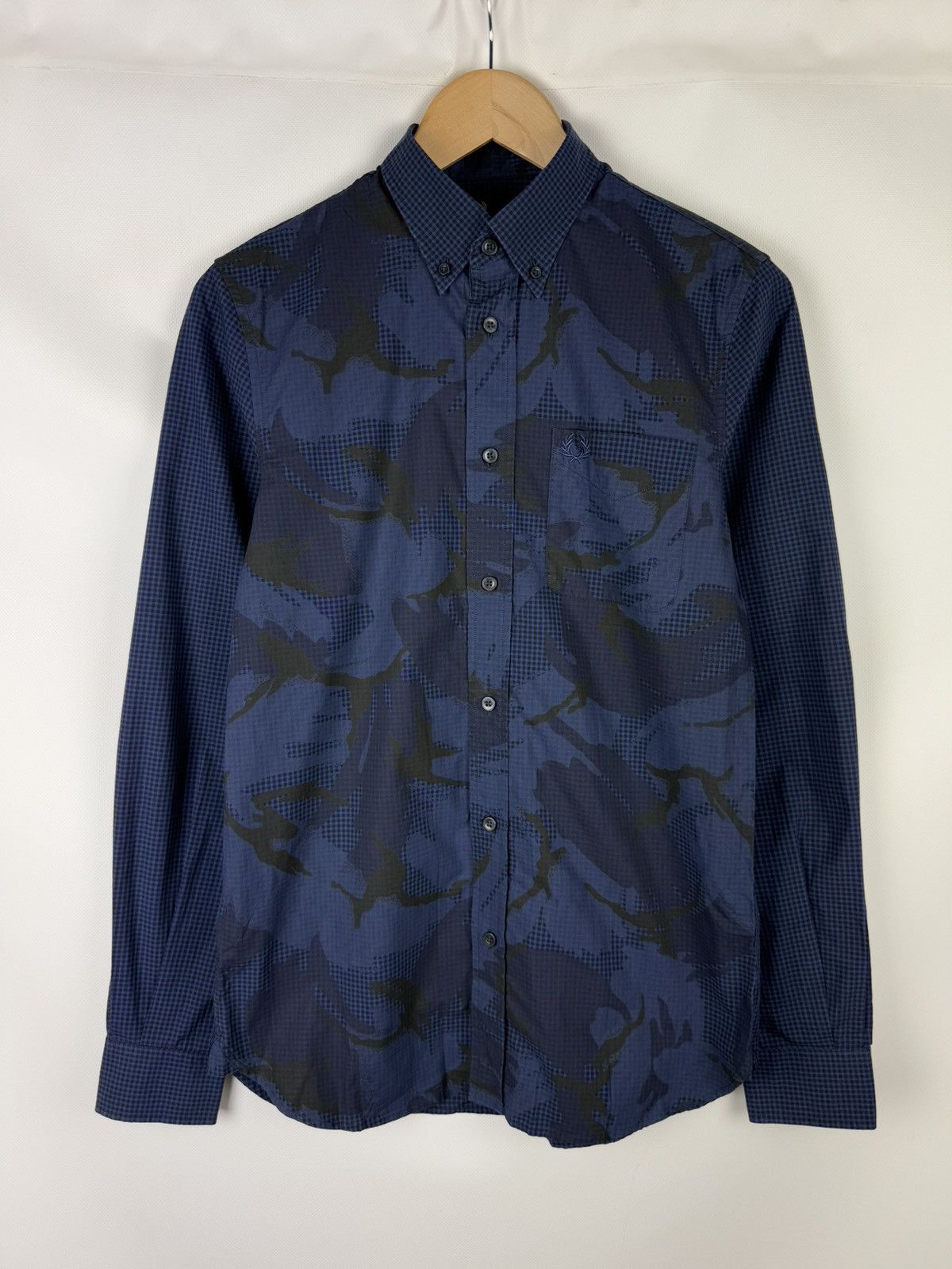 Fred Perry Fred Perry Men’s Patterned Long Sleeve Button Up Shirt Size US S / EU 44-46 / 1 - 1 Thumbnail