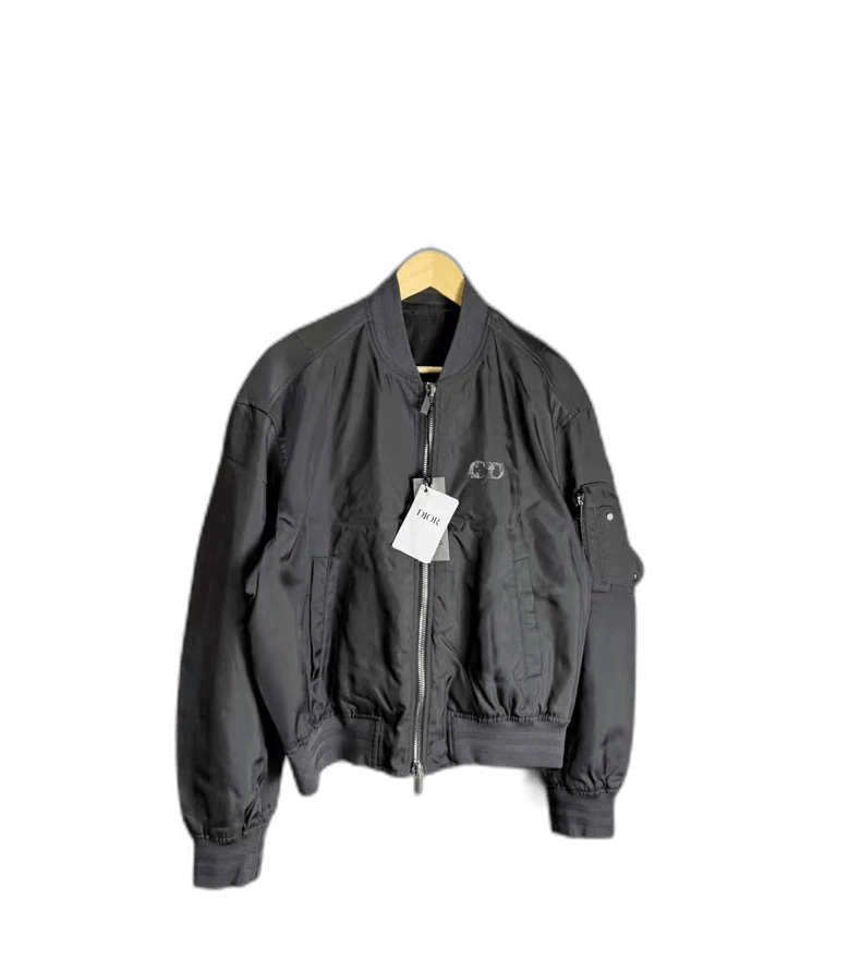 Dior Dior Black Floral Embroidered Pilot Jacket-yf Size US L / EU 52-54 / 3 - 1 Thumbnail