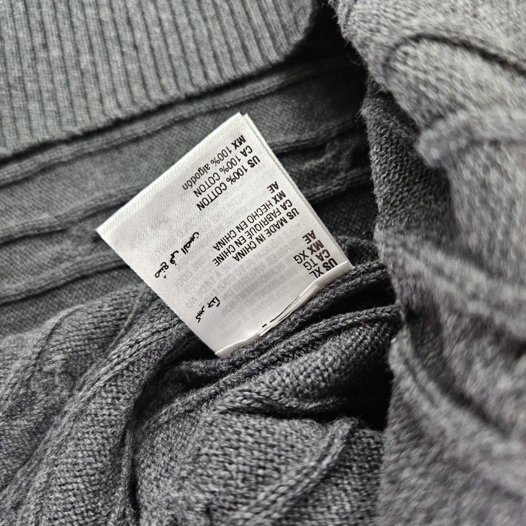 Club Room Club Room Mens Sweater Crewneck Knit Cable Gray Medium (Tag XL) Size US M / EU 48-50 / 2 - 4 Thumbnail