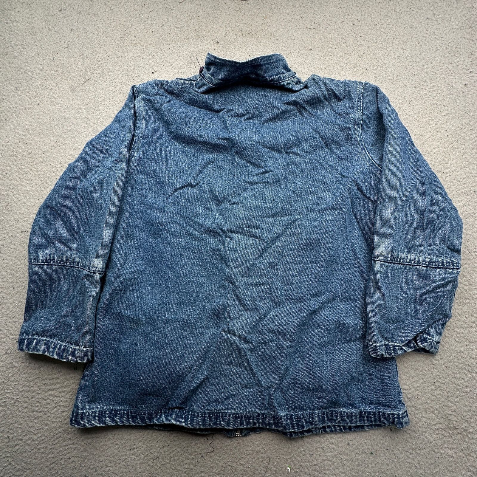 Other VTG North Style Denim Jean Zip Coat Jacket Womens M Flannel Size M / US 6-8 / IT 42-44 - 10 Thumbnail