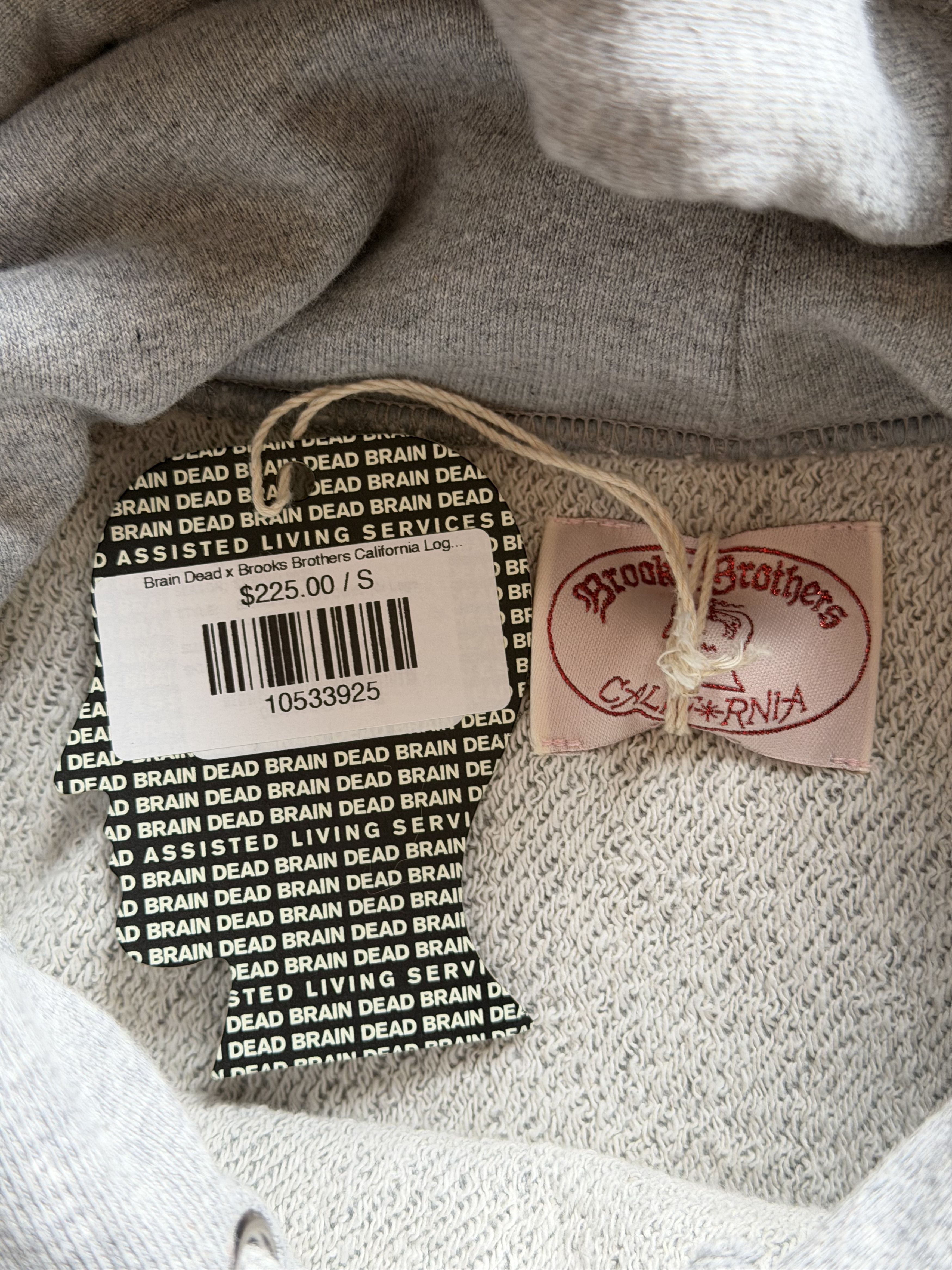 Brain Dead Brain Dead Brooks Brothers California Logo Hoodie in Gray Size US S / EU 44-46 / 1 - 7 Thumbnail