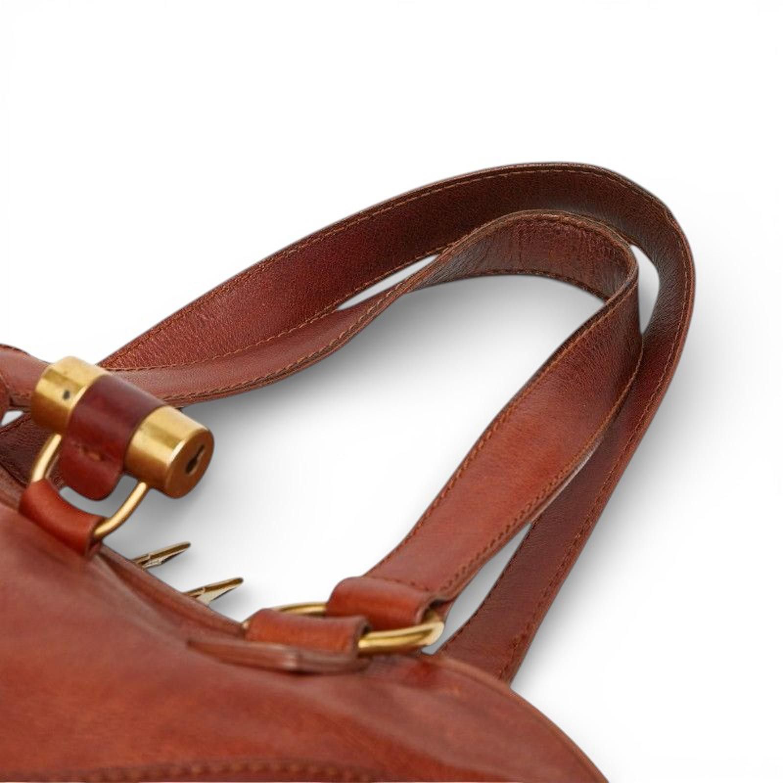 Saint Laurent Paris Saint Laurent - Brown Leather Tote Bag Size ONE SIZE - 2 Thumbnail