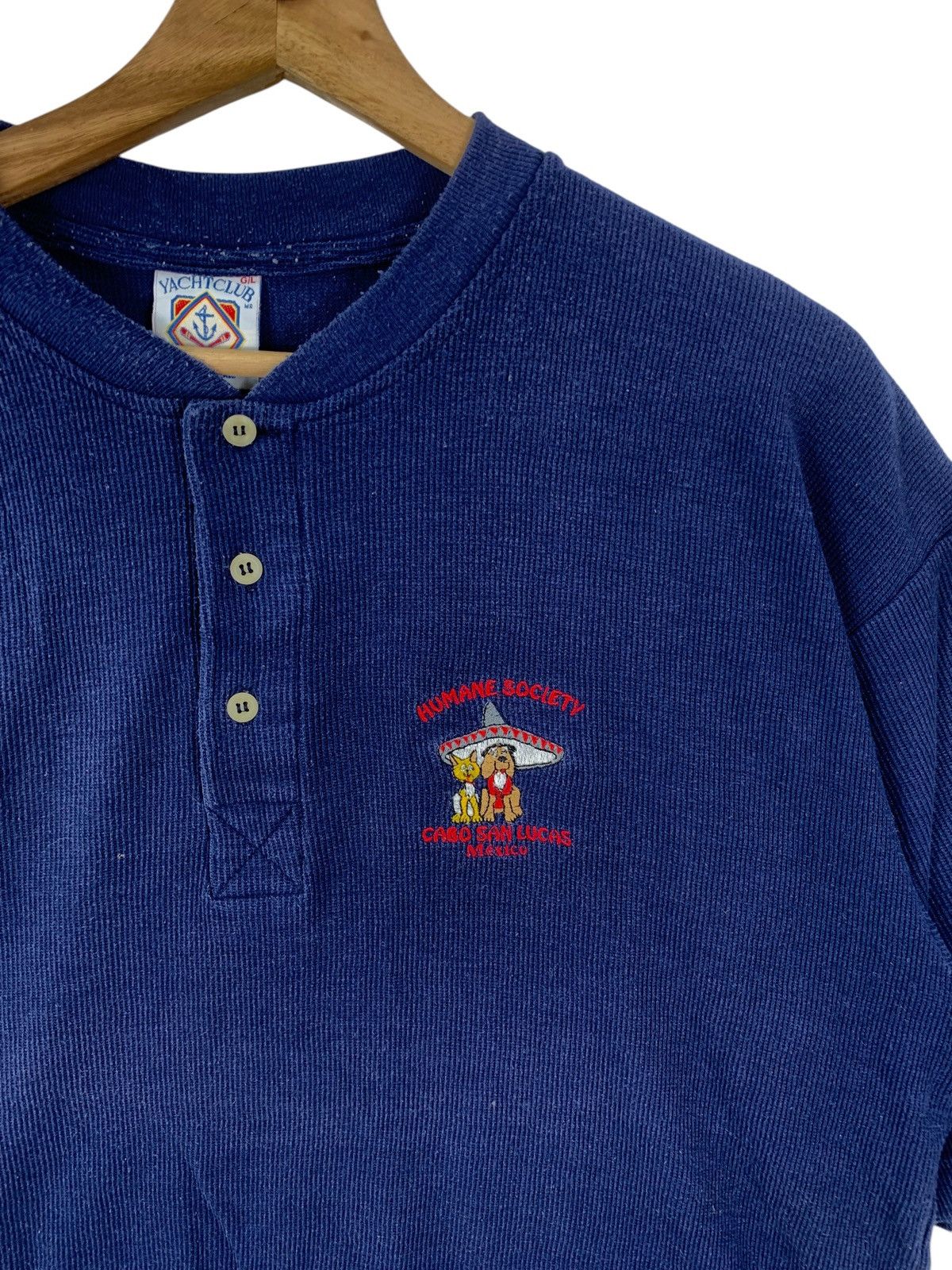 Vintage Vintage YACHT CLUB Cabo San Lucas Embroidered Logo Baggy Size L / US 10 / IT 46 - 6 Thumbnail