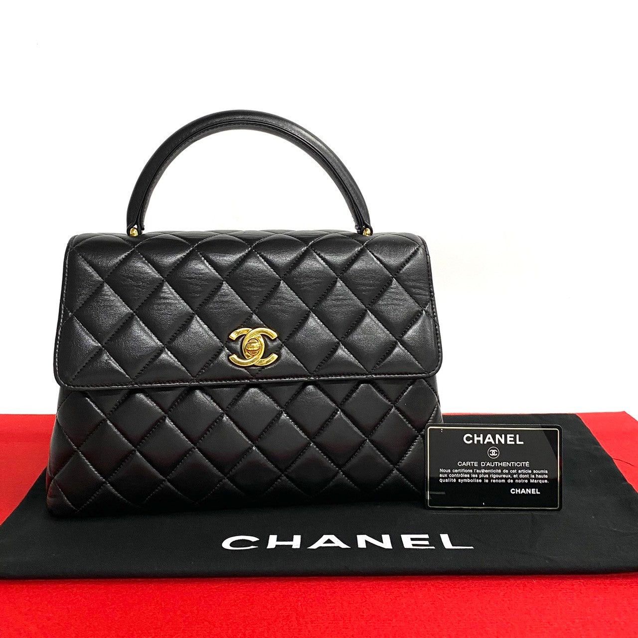 Chanel Chanel Handbag Black Lambskin Size ONE SIZE - 1 Thumbnail