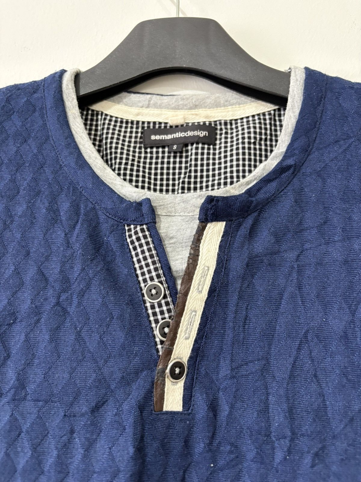 Le Grande Bleu (L.G.B.) Semantic Design shirt cotton Size US S / EU 44-46 / 1 - 2 Thumbnail