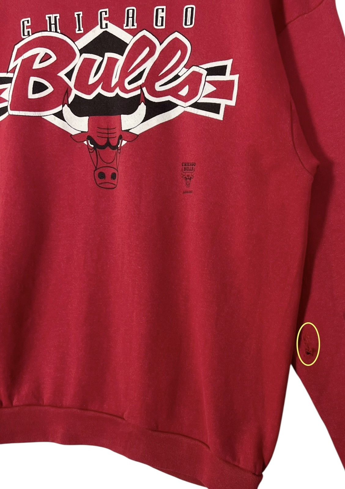 NBA Vintage Distressed Chicago Bulls 90s Sweatshirt Size US L / EU 52-54 / 3 - 5 Thumbnail