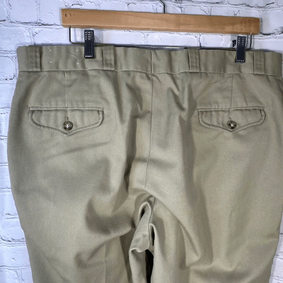 VINTAGE Stafford's 40 Khaki Reinforced Canvas Leg Field Hunt Briar Brush Pants Mens Pants Regular 40 Tan Gray Chino 32in—Mens