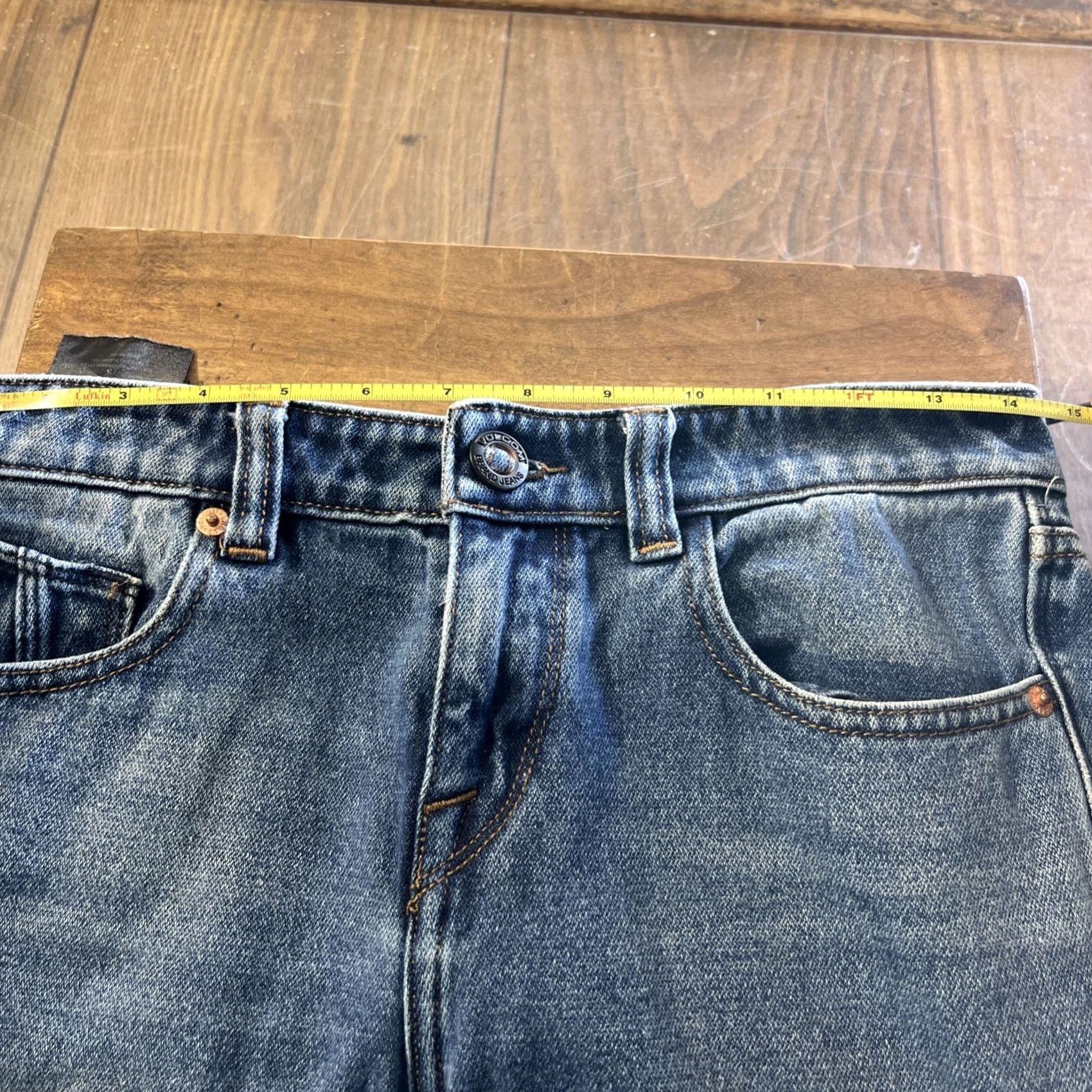 Volcom Volcom Jeans Men’s 28 Blue Denim Vorta Slim Fit Straight Leg Casual Jeans Mens Size US 28 / EU 44 - 3 Thumbnail