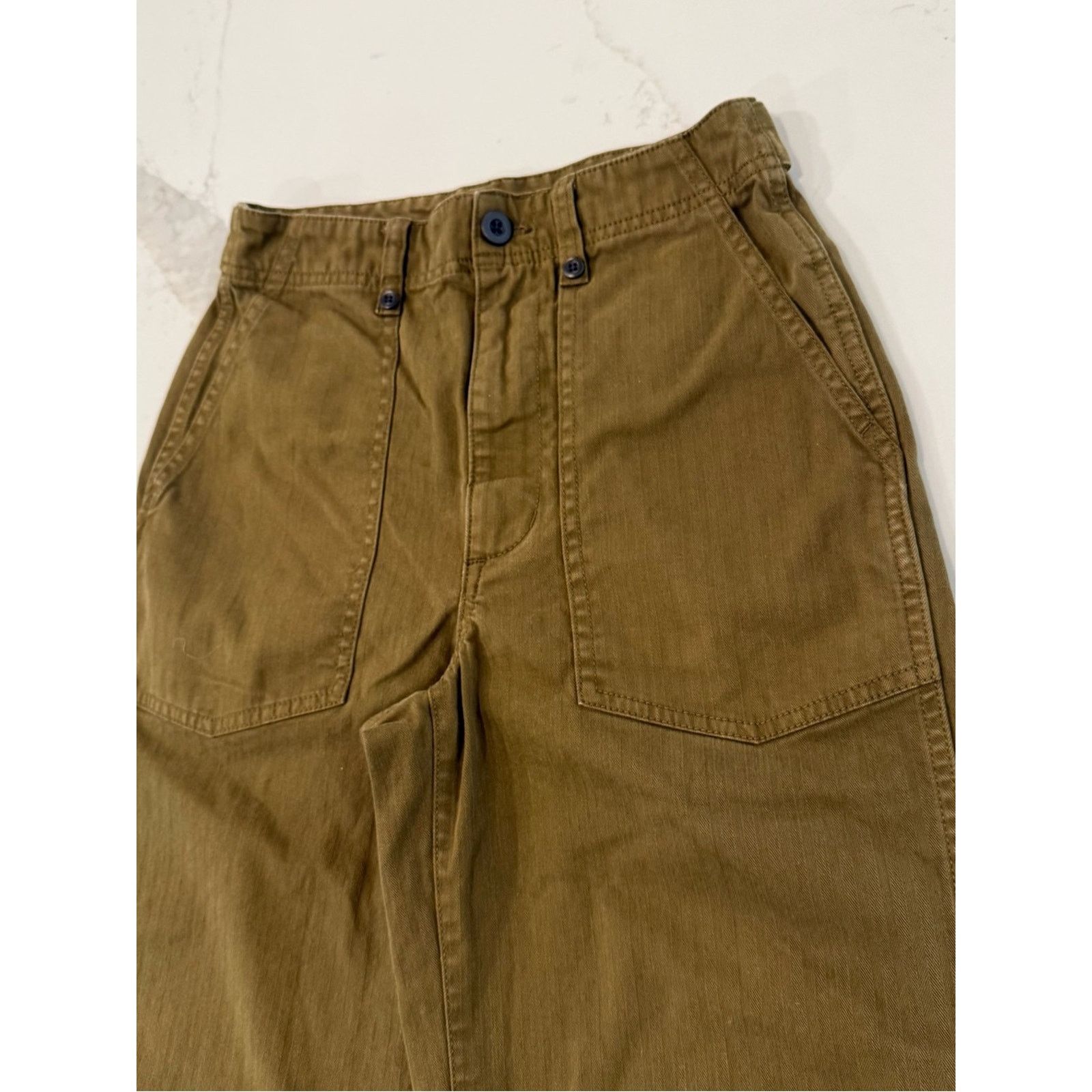 Madewell Madewell The Perfect Vintage WideLeg Utility Pant Womens 25T Size 25" / US 0 / IT 36 - 8 Thumbnail