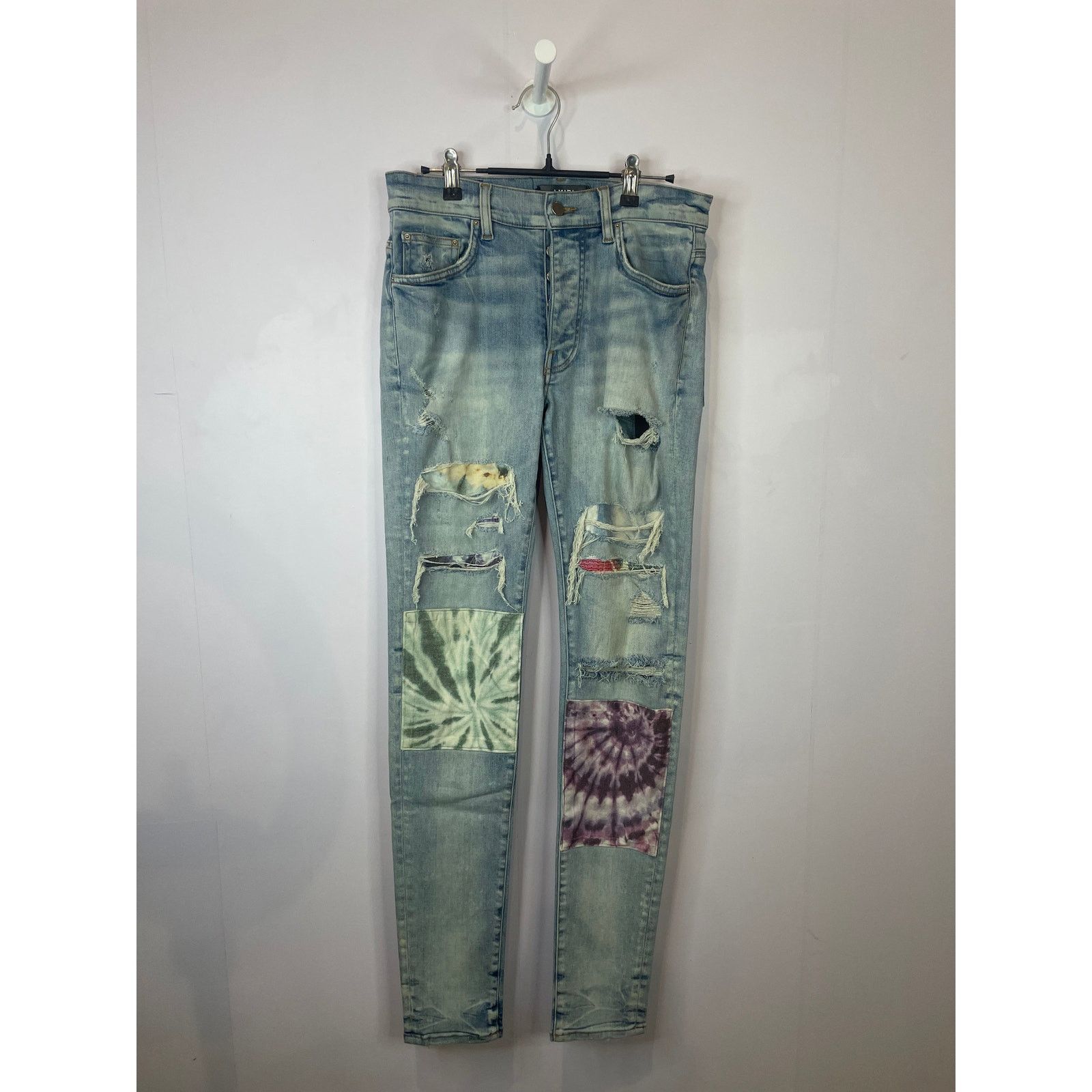 Amiri Amiri Mx1 Tie Dye Patch Jeans | Grailed