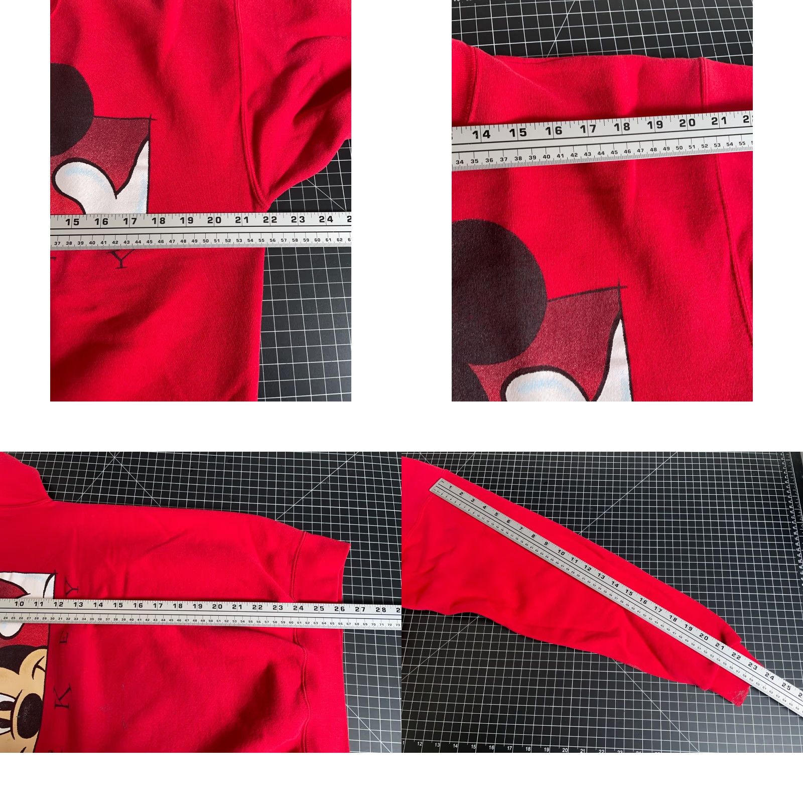 Disney VINTAGE Disney Mickey Mouse Sweatshirt Mens Adult Large Red Crewneck 90s Graphic Print Disney Store Size US L / EU 52-54 / 3 - 8 Thumbnail