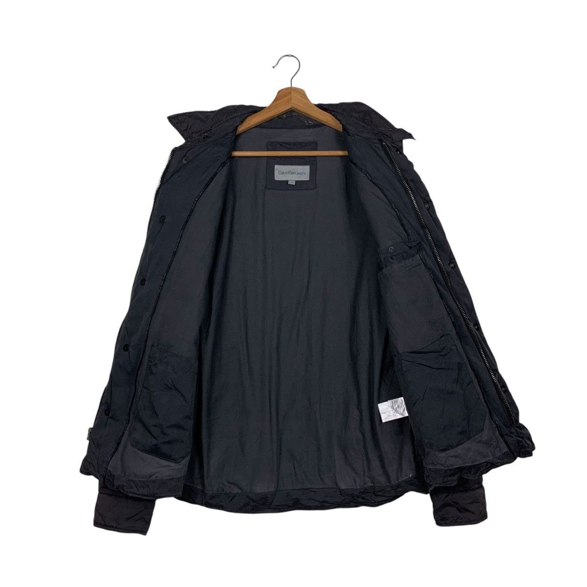 Calvin Klein CALVIN KLEIN Collared Snap Button Puffer Jacket #1868-C81 Size US L / EU 52-54 / 3 - 11 Thumbnail