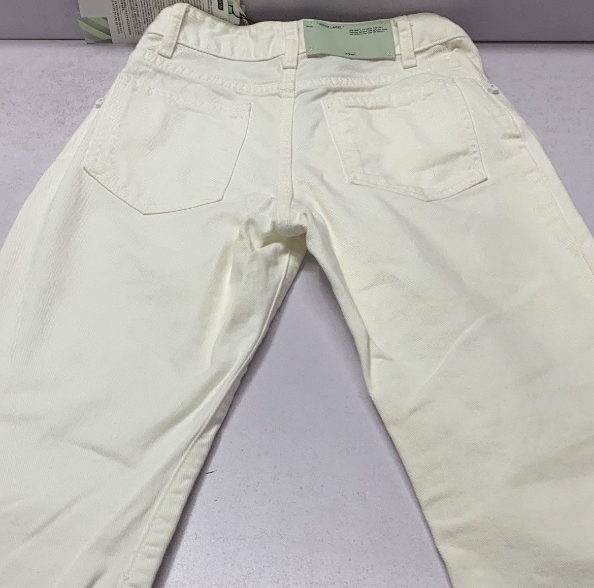 Off-White Off-White Contrast Hem Mid-Rise Jeans Size 24" / US 00 / IT 34 - 6 Thumbnail