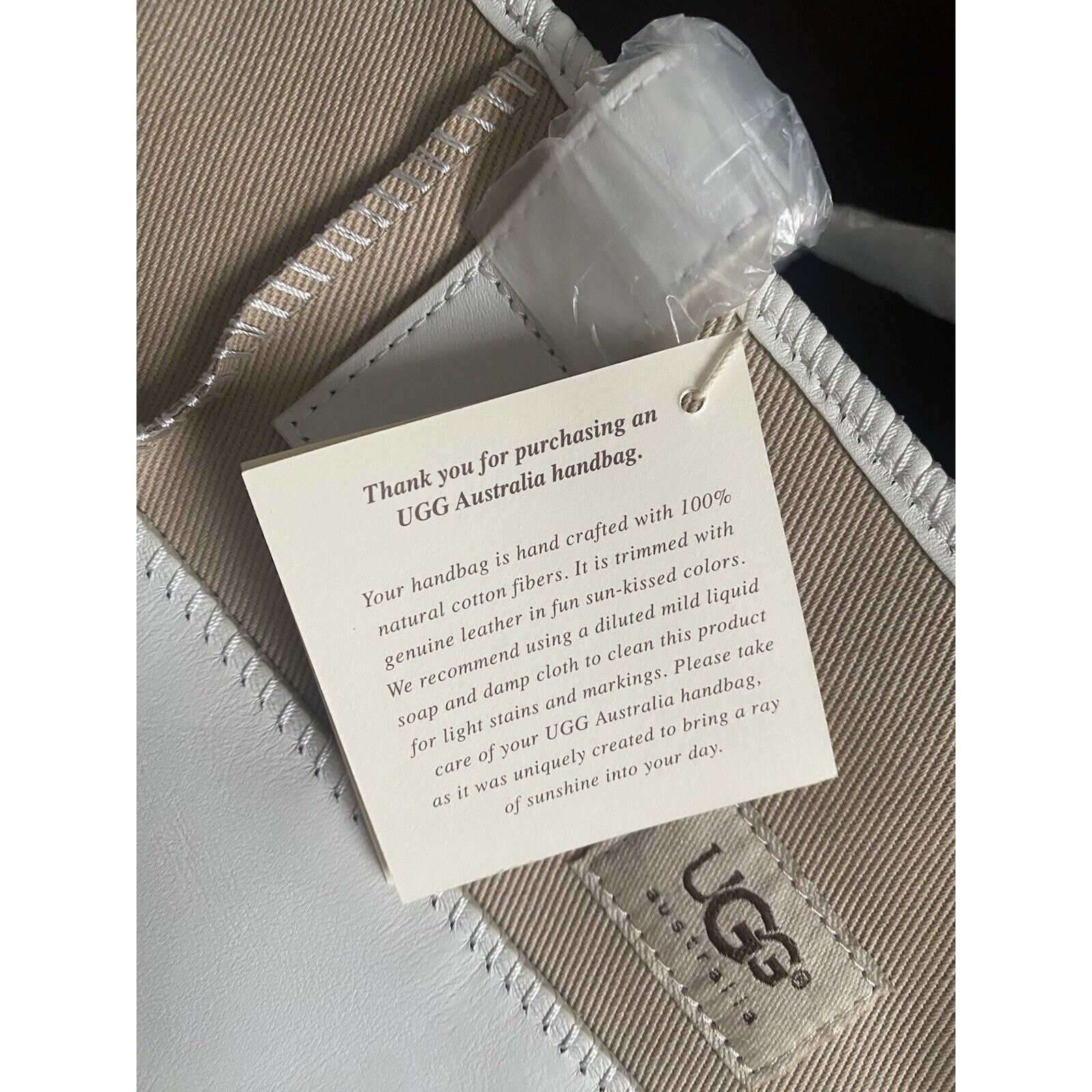 Ugg Authentic Canvas/White Leather Ugg Med Tote #SA603 NWT box Size ONE SIZE - 4 Thumbnail