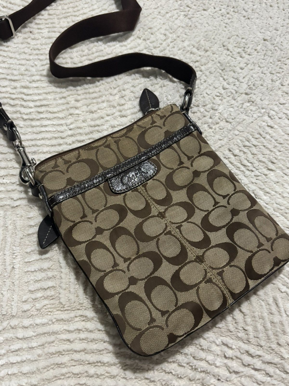 Coach Coach Monogram Logo Vintage Shoulder Bag Size ONE SIZE - 1 Thumbnail