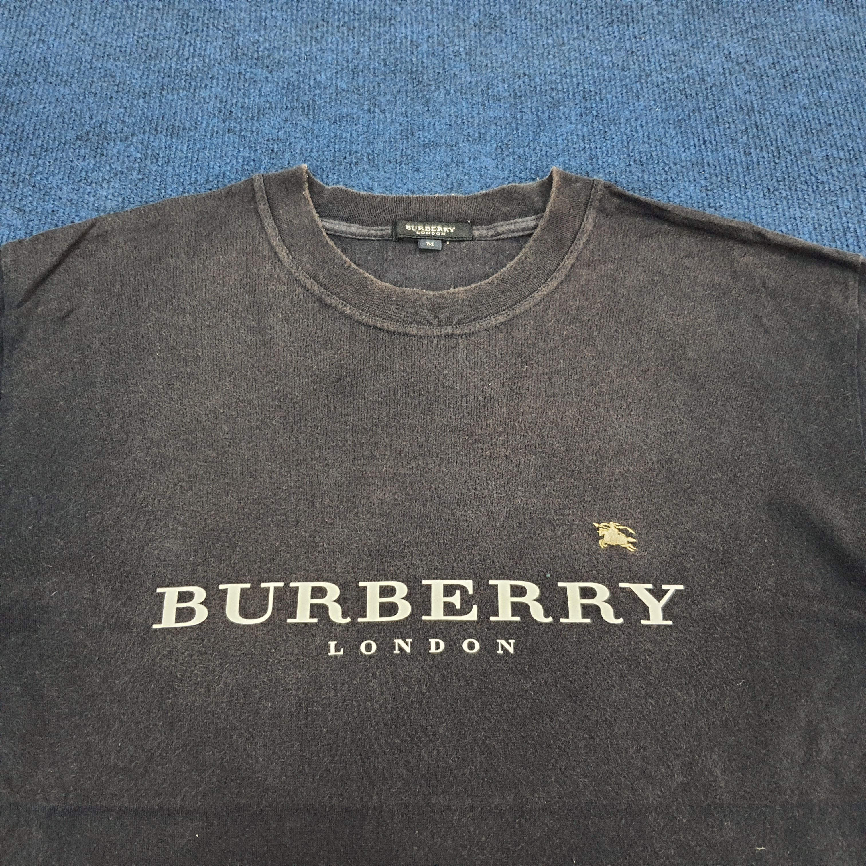 Burberry × Vintage Vintage Burberry London Designer T-shirt Size US L / EU 52-54 / 3 - 2 Thumbnail