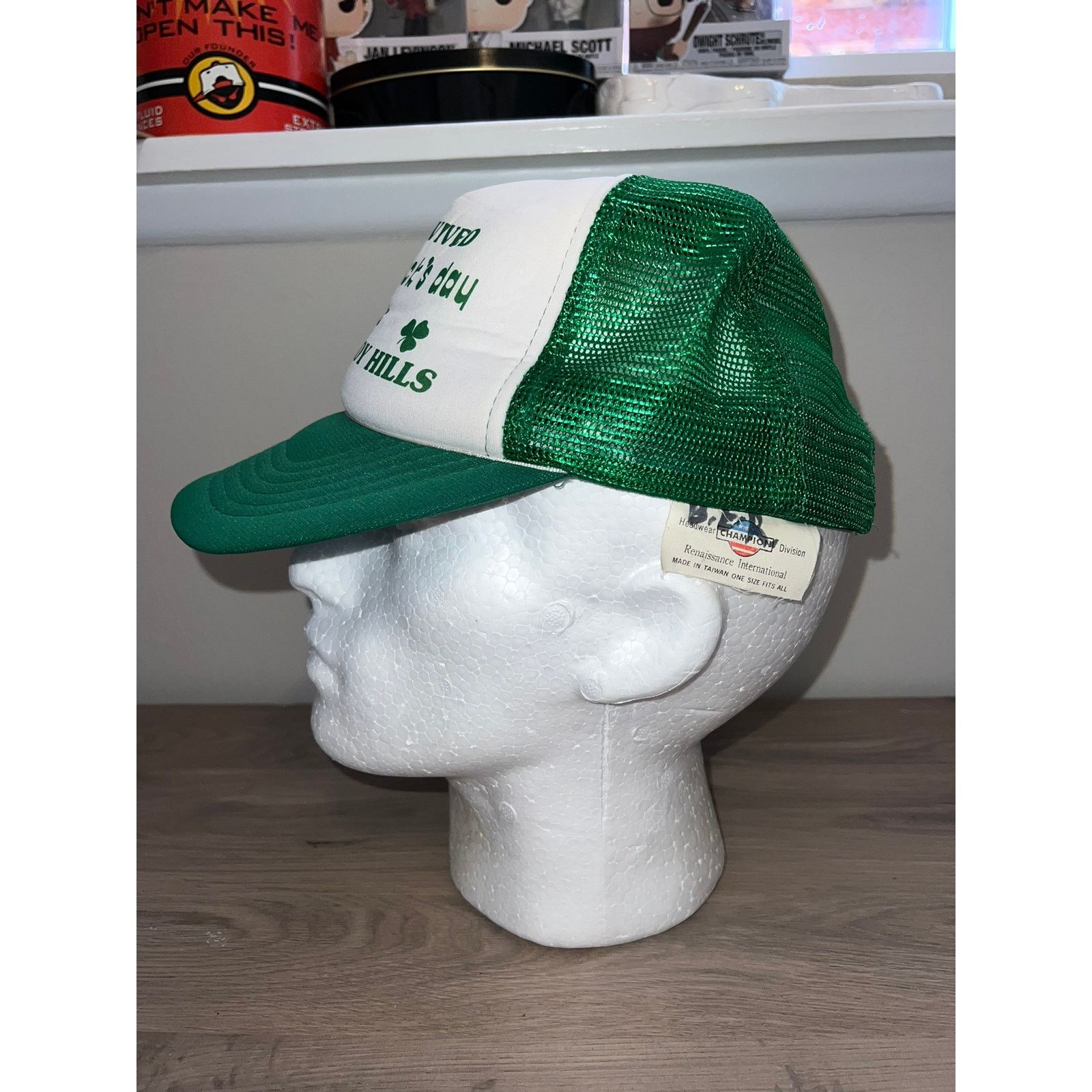 Vintage St. Patrick's Day Hat Trucker Snapback Chattaroy Hills OS Size ONE SIZE - 4 Thumbnail